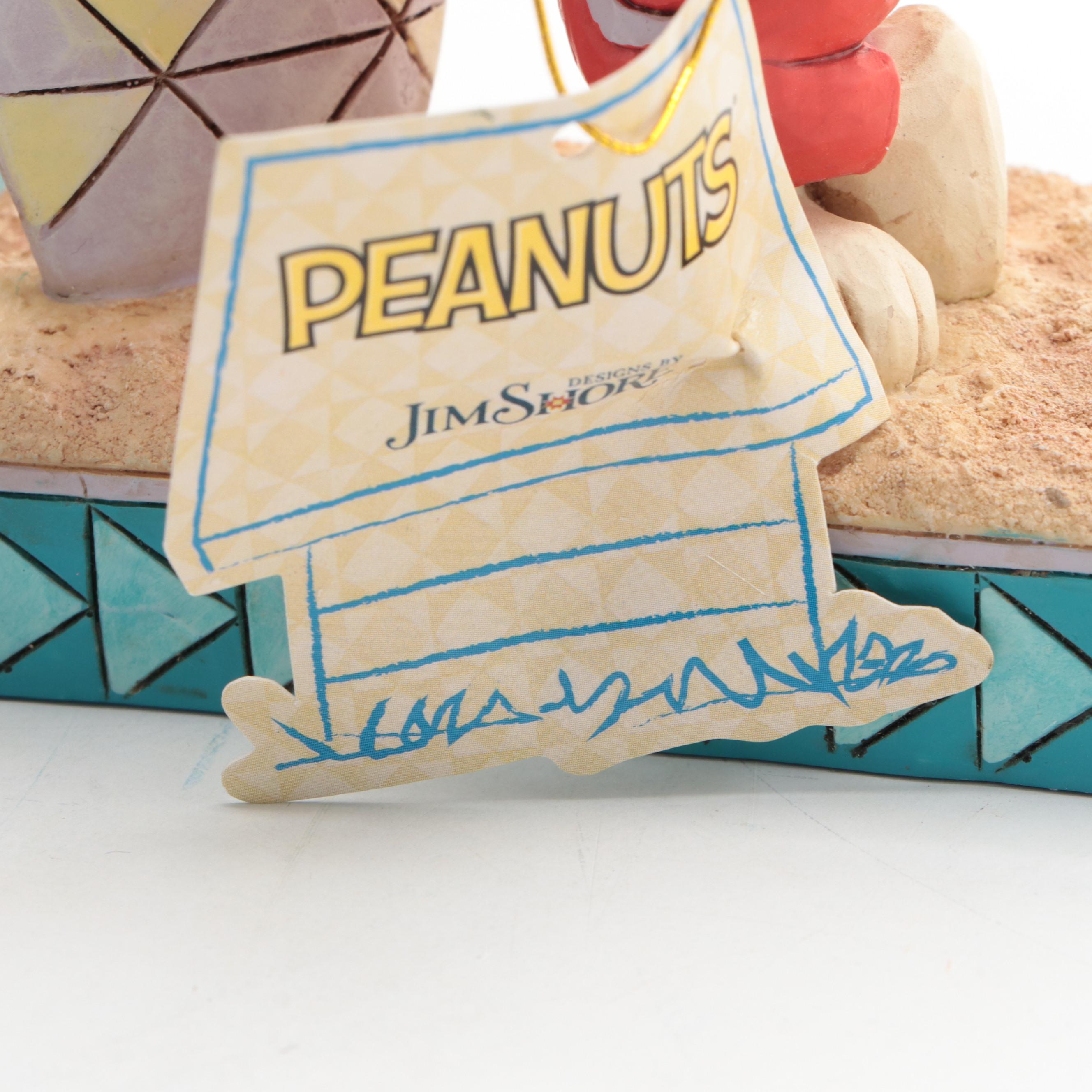 Enesco Jim Shore Peanuts Snoopy "Surf's Up" and "Beach Buddies" Figurines