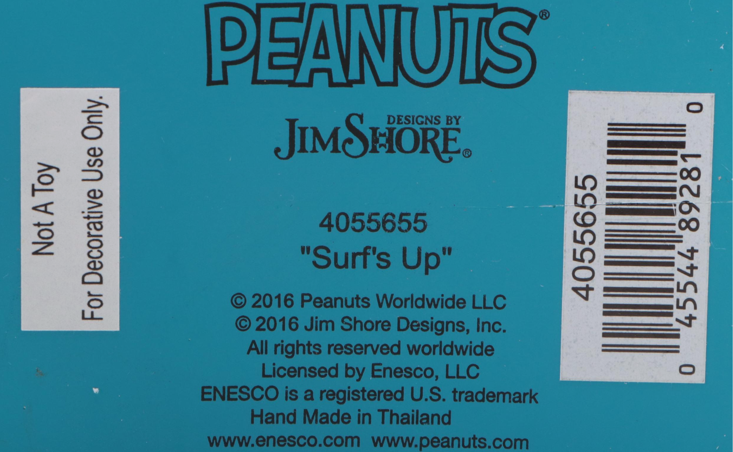 Enesco Jim Shore Peanuts Snoopy "Surf's Up" and "Beach Buddies" Figurines