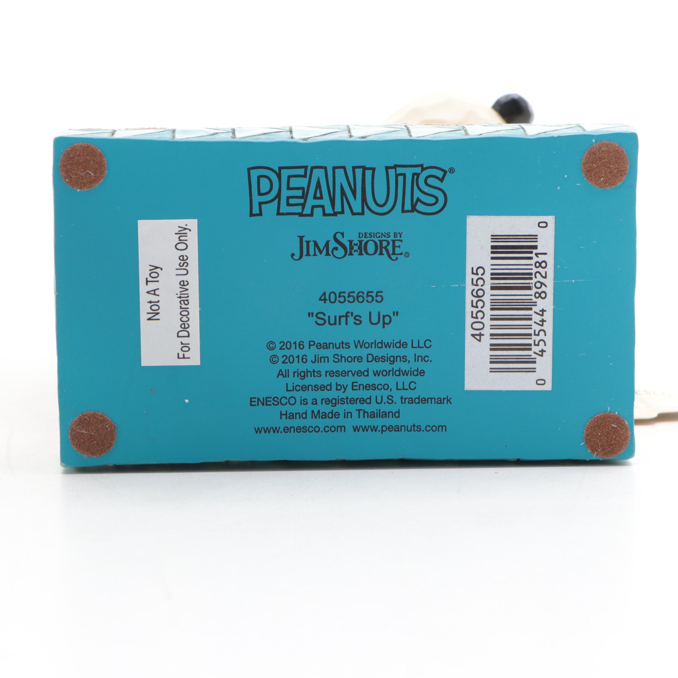 Enesco Jim Shore Peanuts Snoopy "Surf's Up" and "Beach Buddies" Figurines