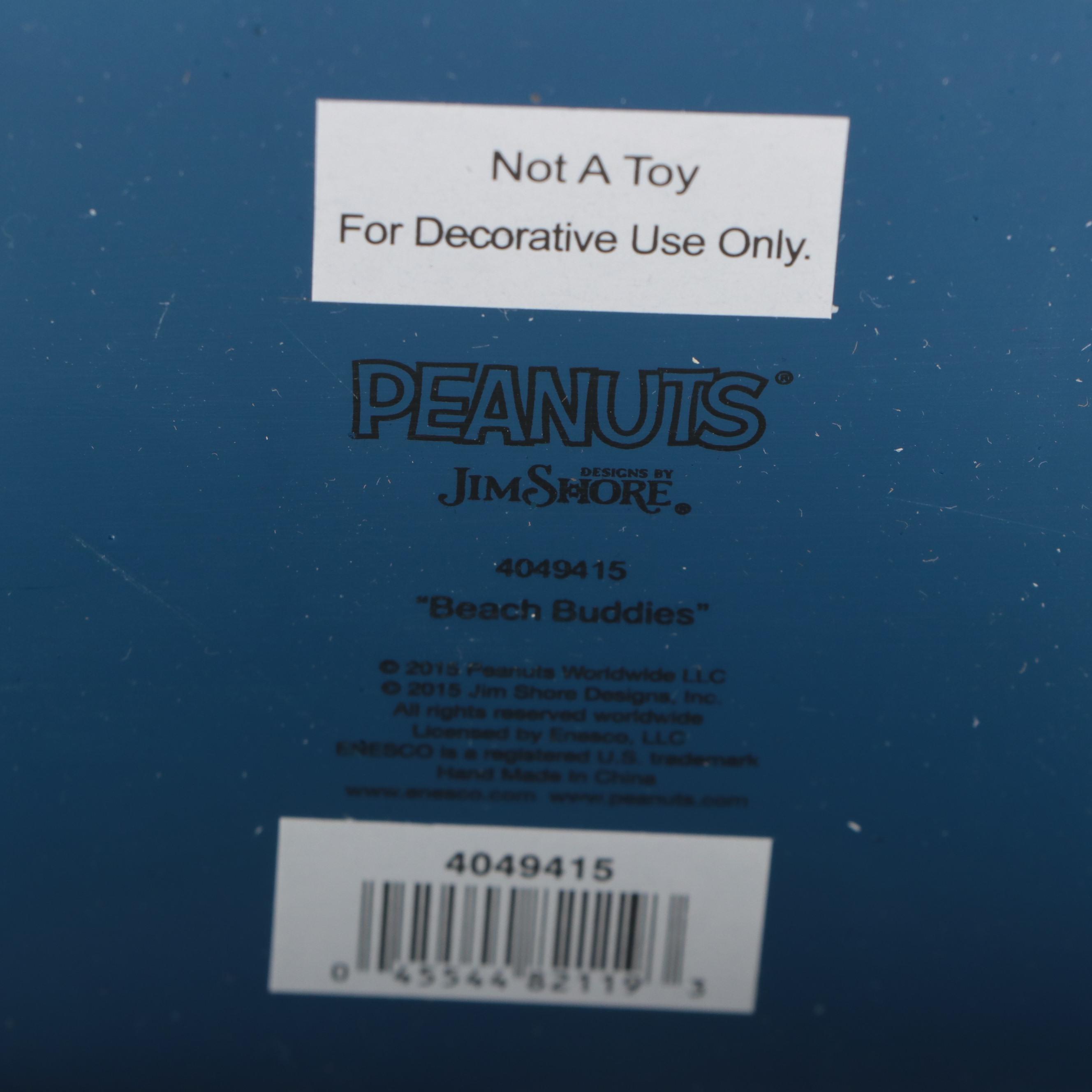 Enesco Jim Shore Peanuts Snoopy "Surf's Up" and "Beach Buddies" Figurines