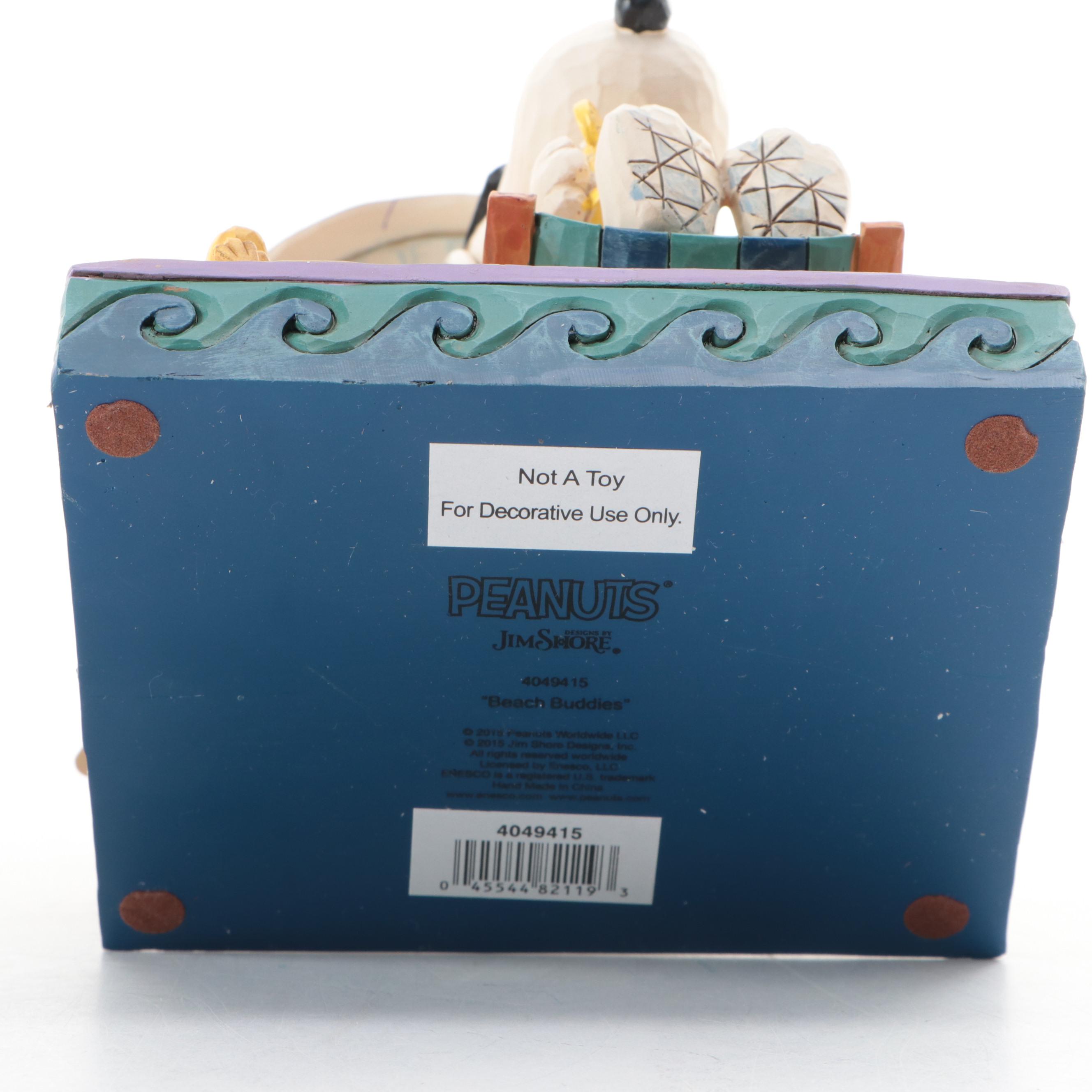 Enesco Jim Shore Peanuts Snoopy "Surf's Up" and "Beach Buddies" Figurines
