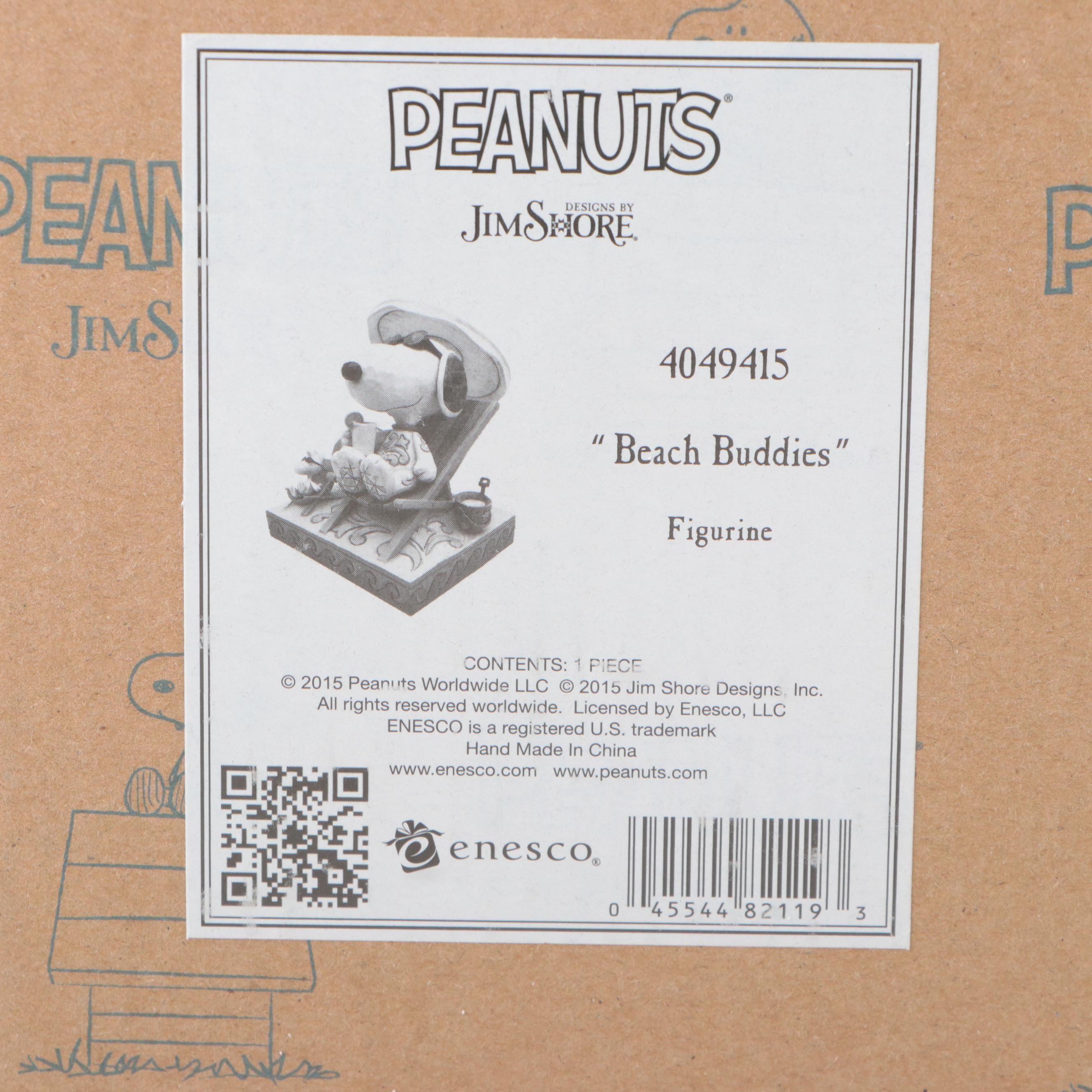 Enesco Jim Shore Peanuts Snoopy "Surf's Up" and "Beach Buddies" Figurines
