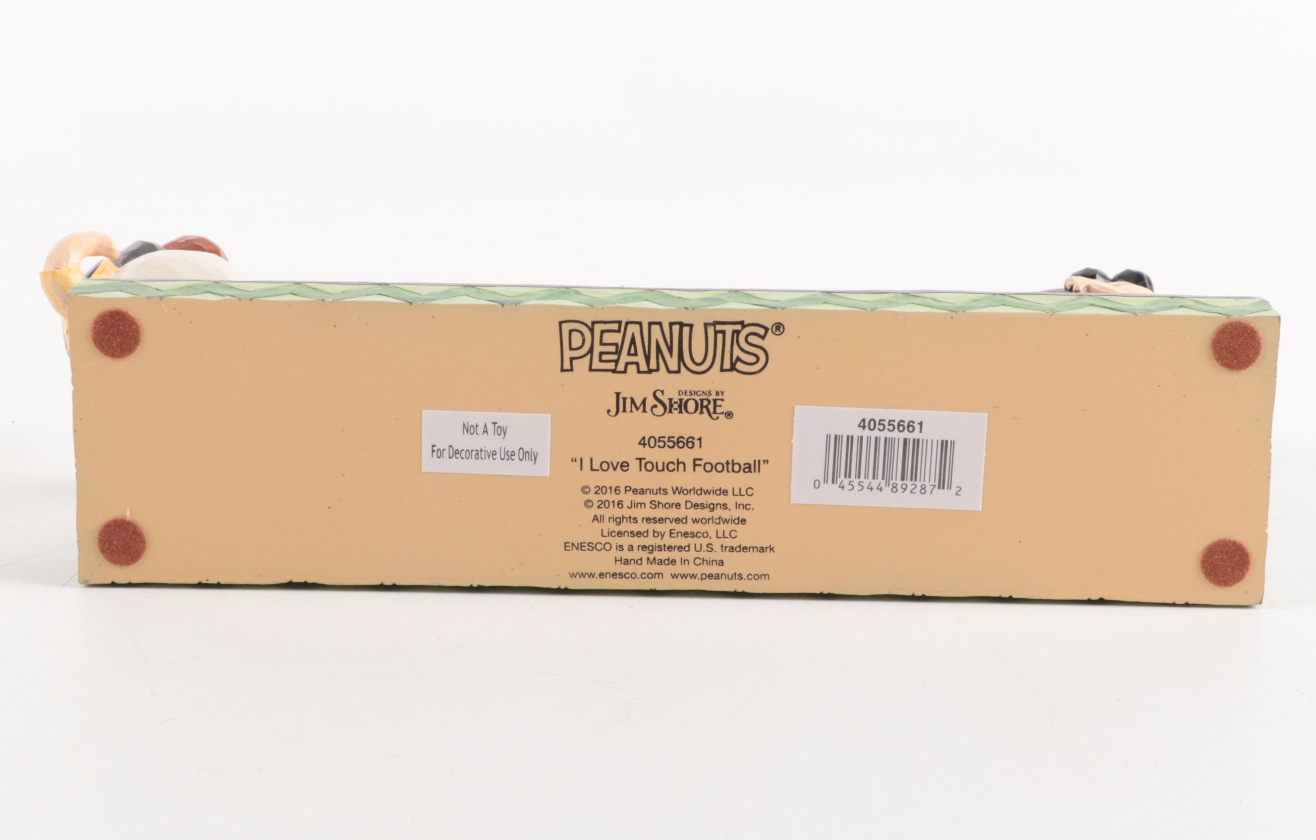 Jim Shore Peanuts "Spirit Squad" and "I Love Touch Football" Figurines