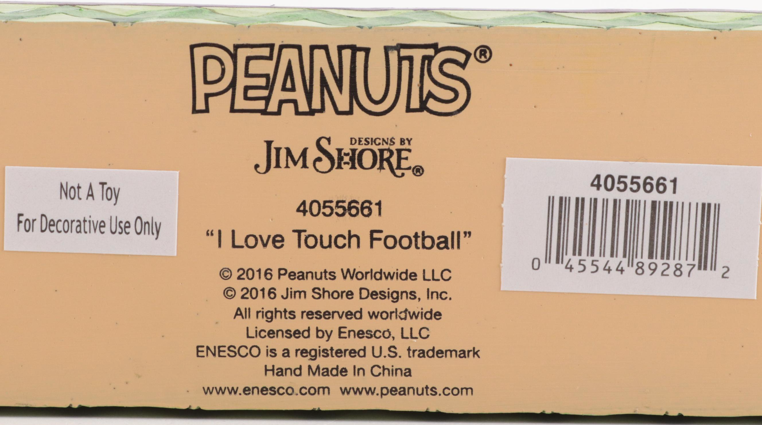 Jim Shore Peanuts "Spirit Squad" and "I Love Touch Football" Figurines
