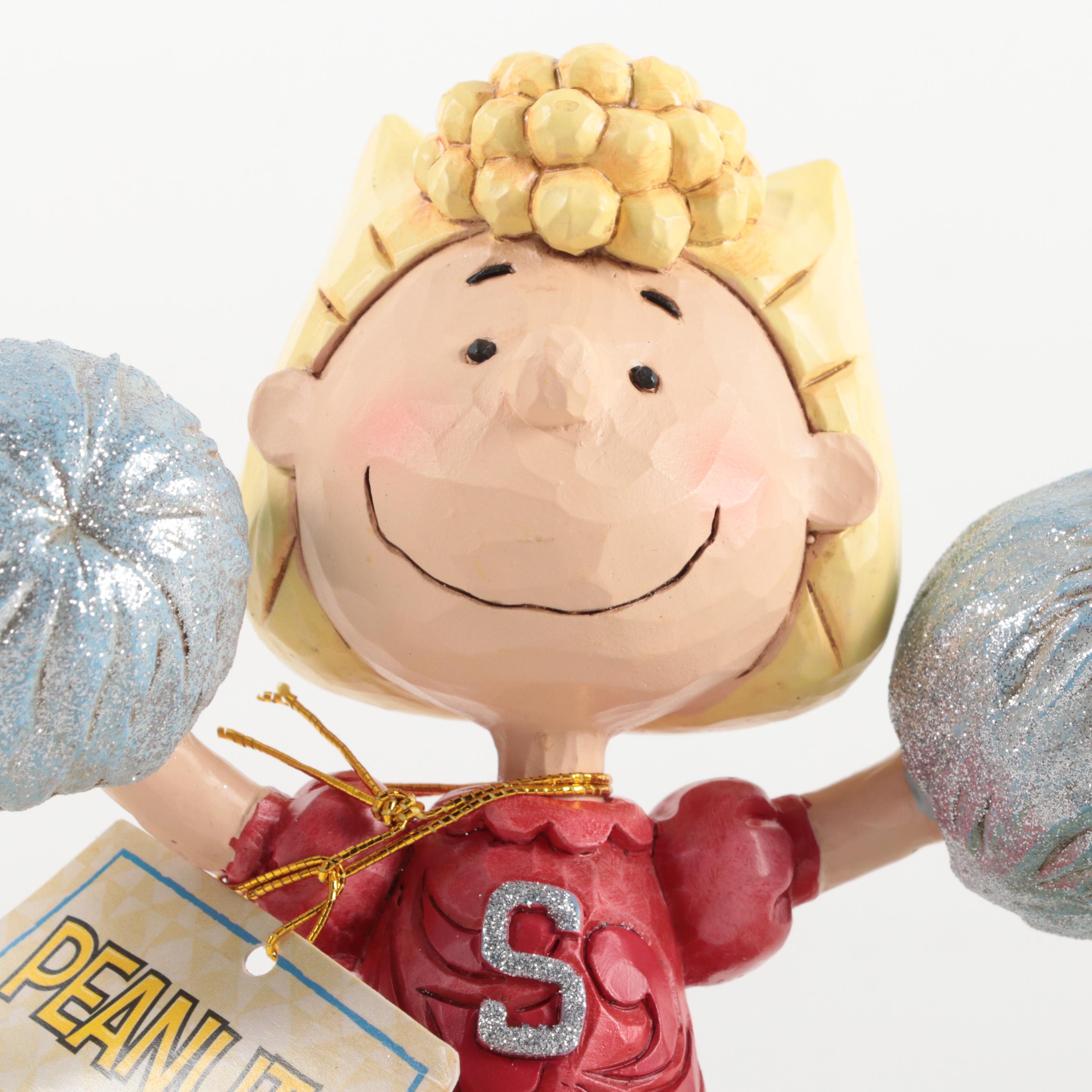Jim Shore Peanuts "Spirit Squad" and "I Love Touch Football" Figurines