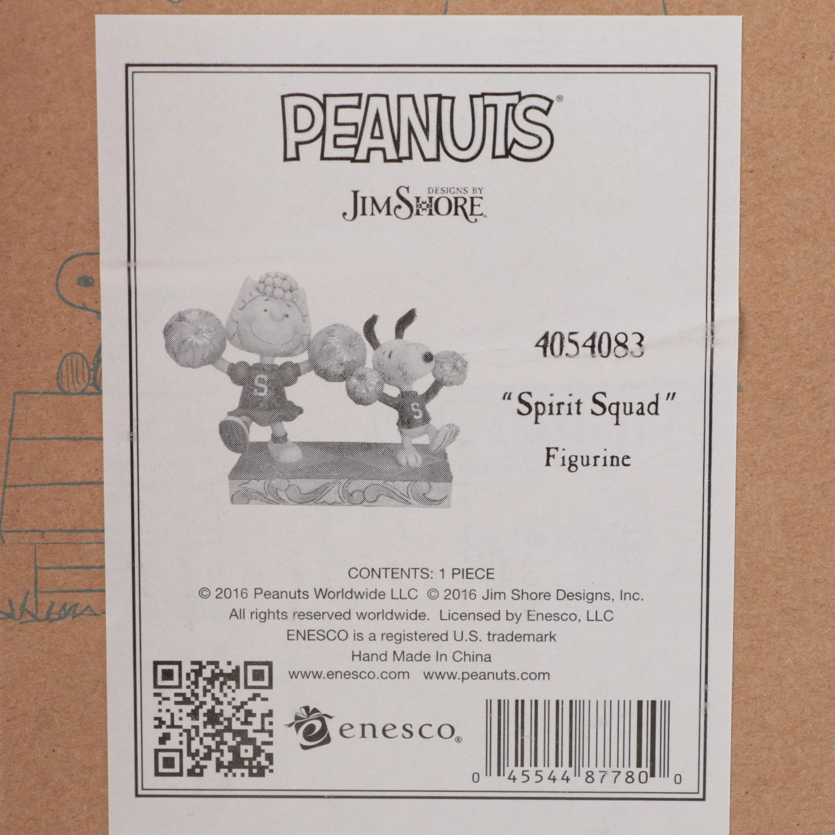 Jim Shore Peanuts "Spirit Squad" and "I Love Touch Football" Figurines