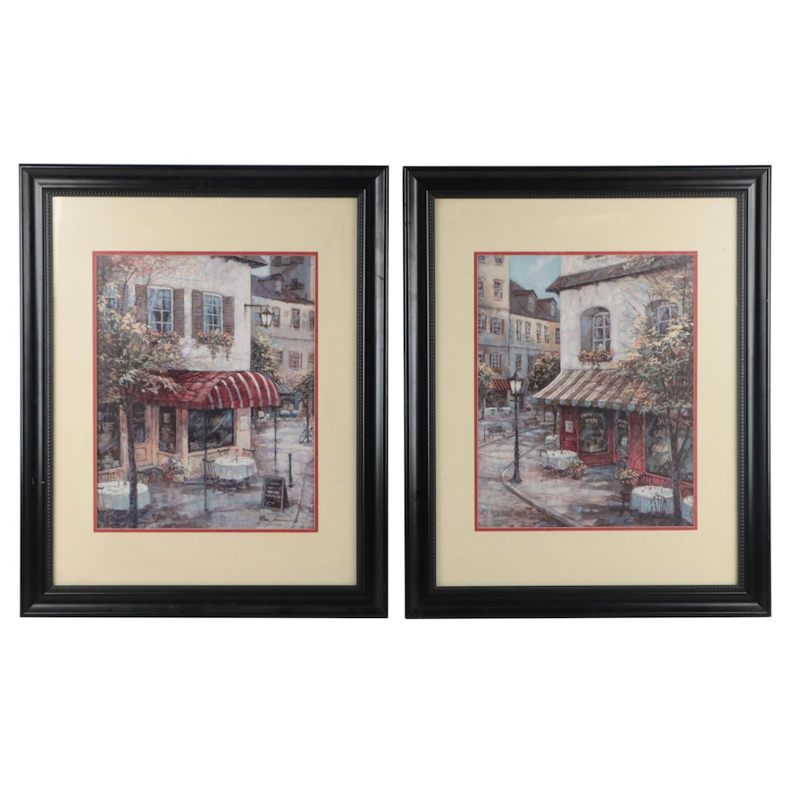 Offset Lithographs of Storefronts After Ruane Manning