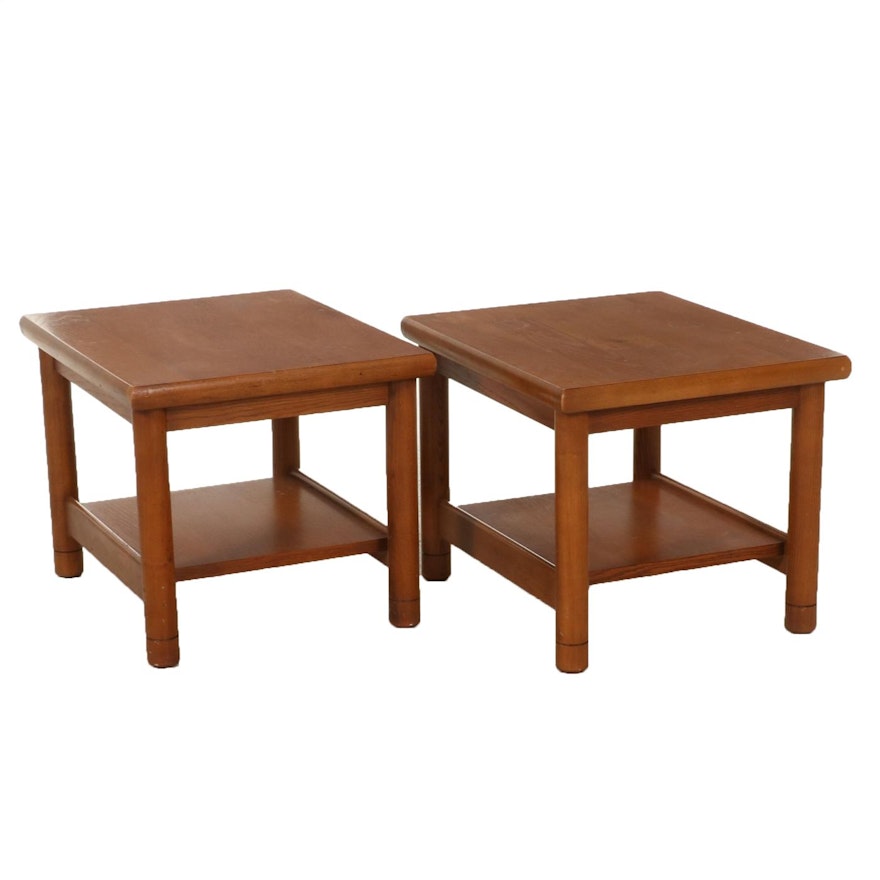 Mid Century Modern Style Lane Oak Side Tables, Mid to Late 20th Century