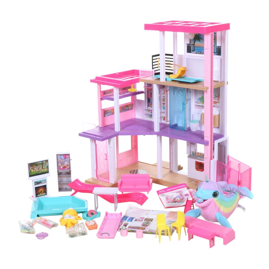 Barbie Dreamhouse Playset With Accessories