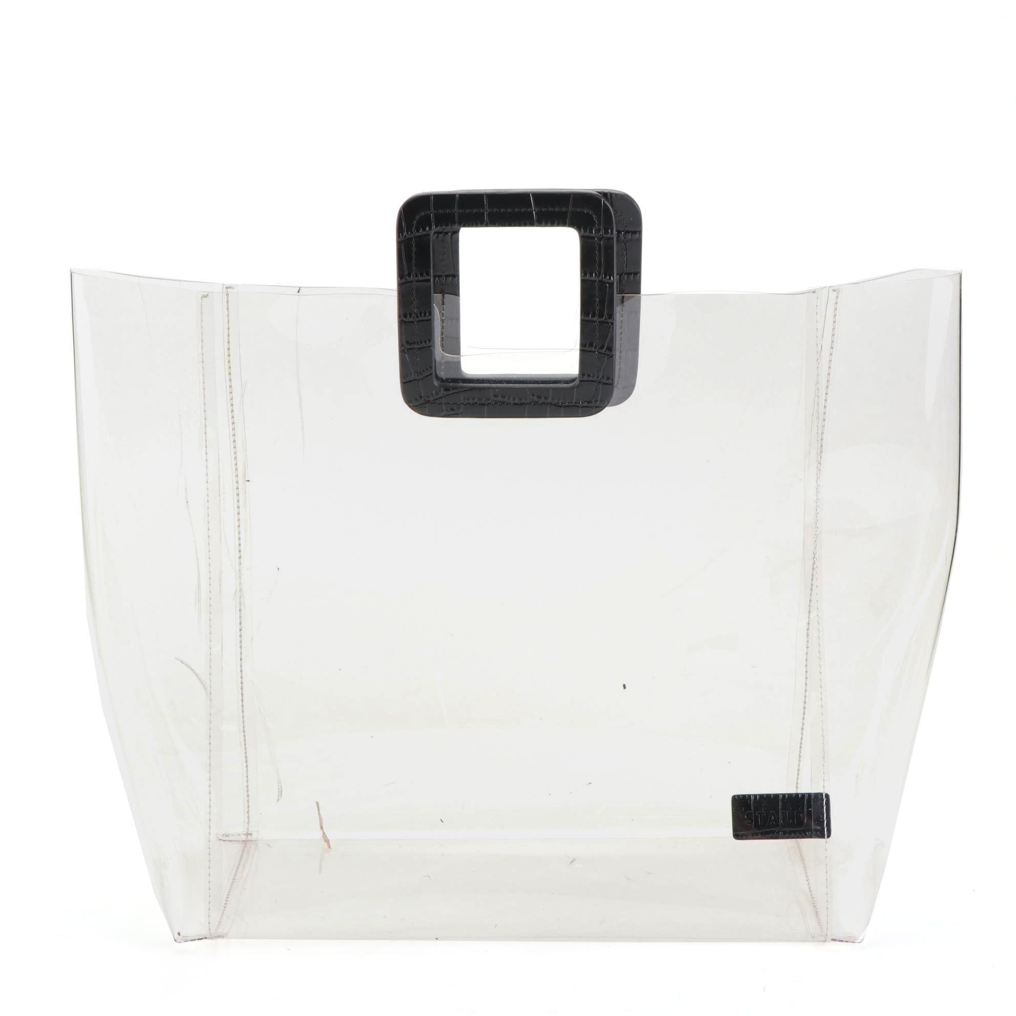 Staud PVC Top Handle Bag