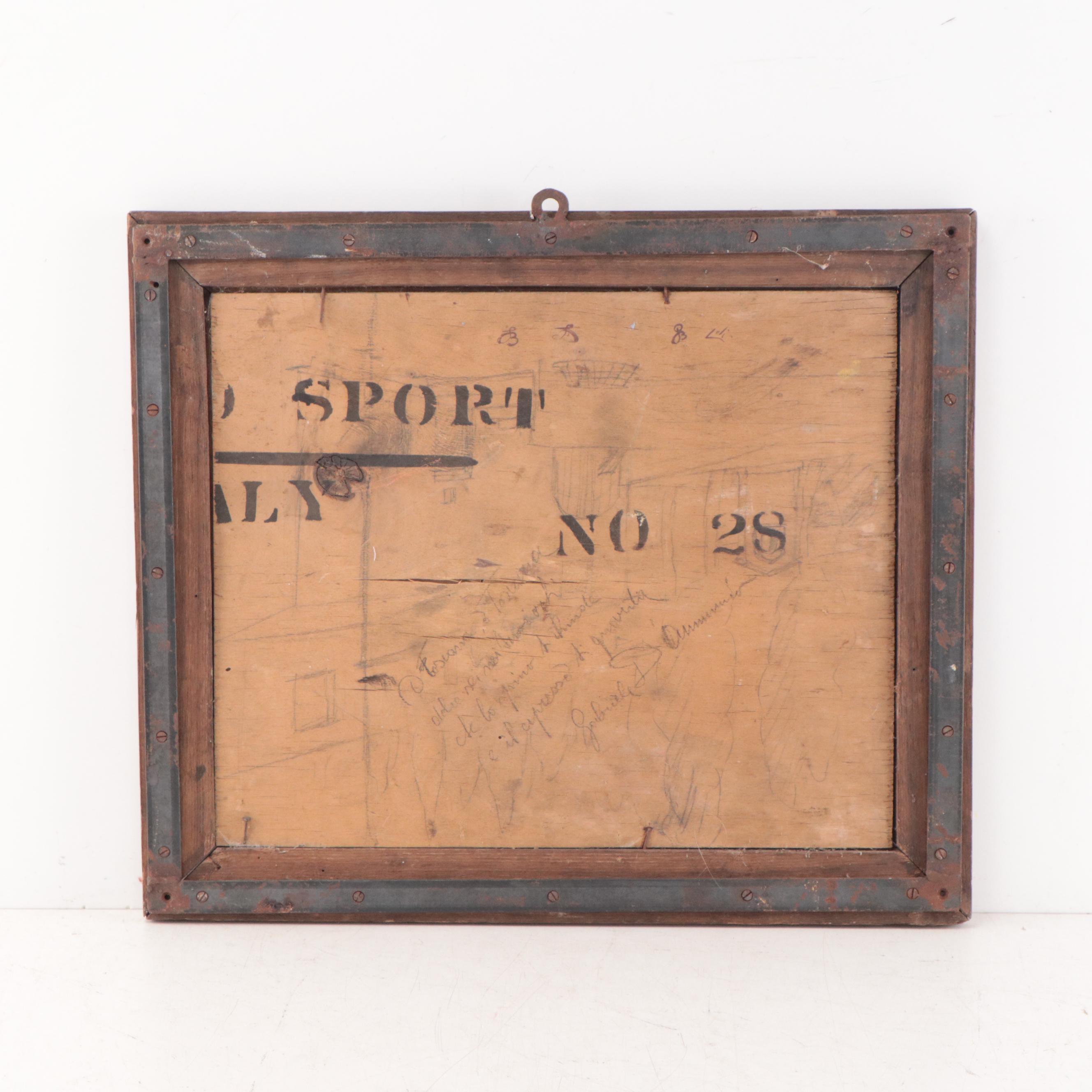 Oil Painting of Mediterranean Landscape, 1935