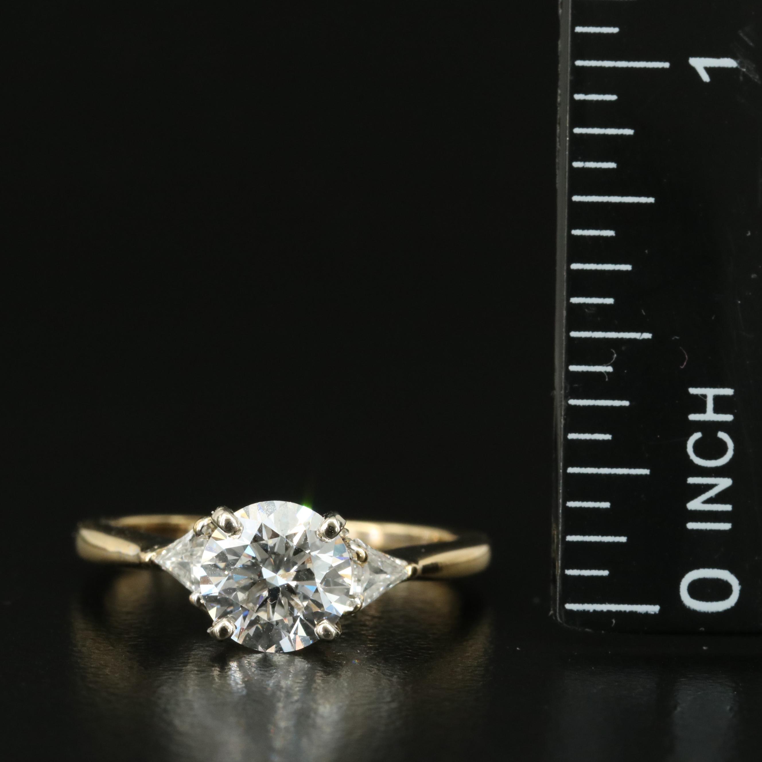 18K 1.45 CTW Lab Grown Diamond Ring with 14K and Online Digital IGI Report
