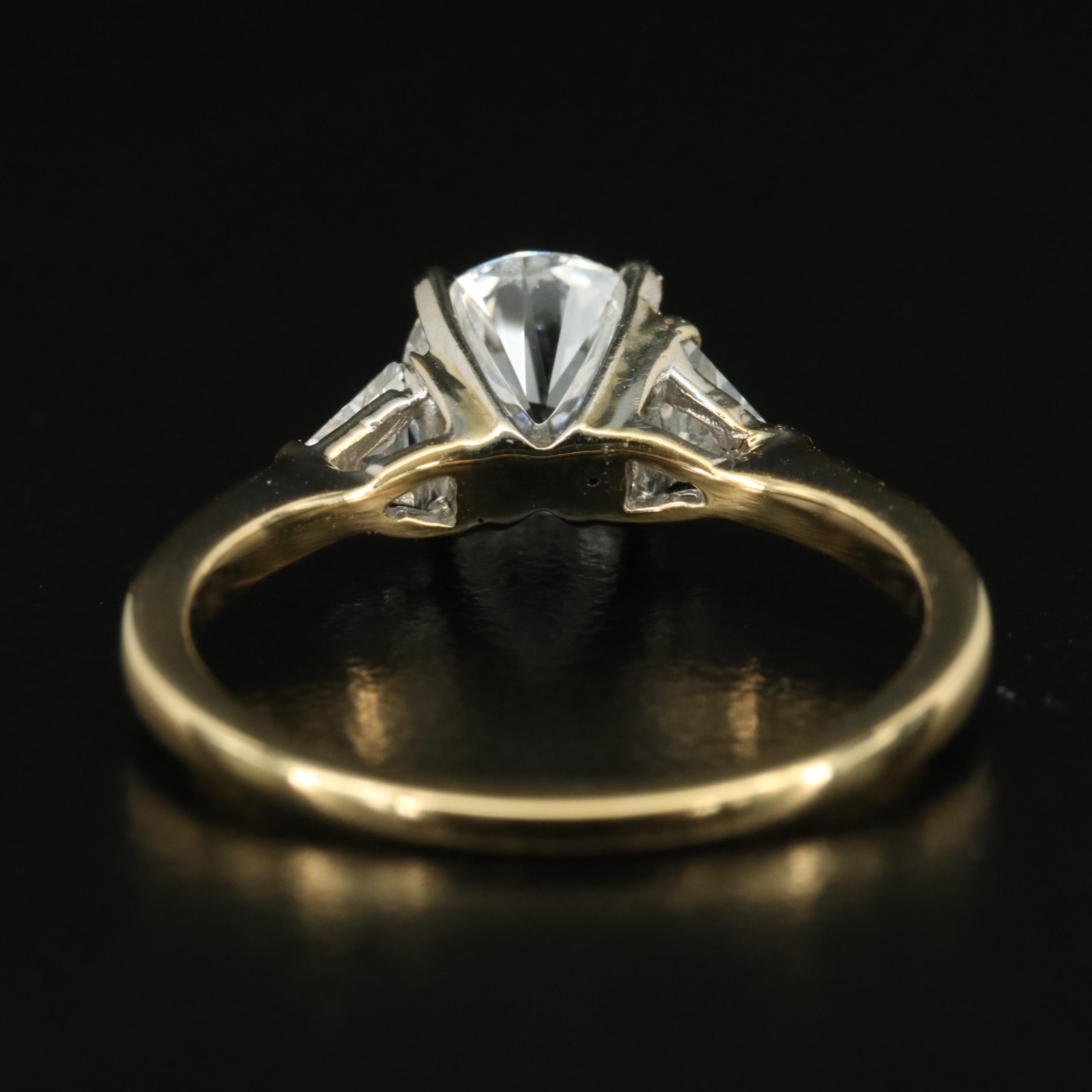 18K 1.45 CTW Lab Grown Diamond Ring with 14K and Online Digital IGI Report