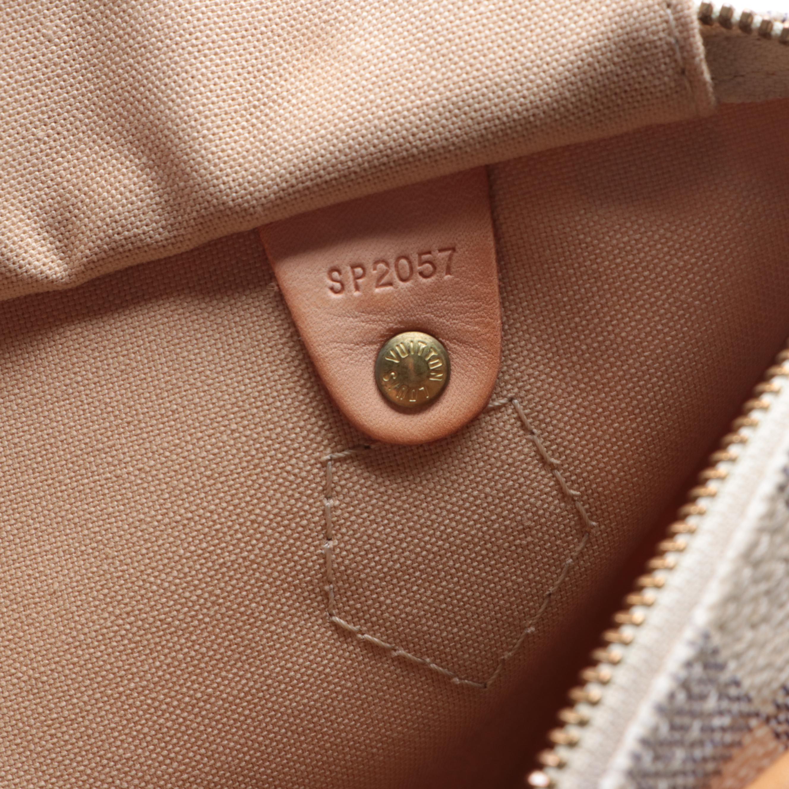 Louis Vuitton Speedy 25 in Damier Azur Canvas and Vachetta Leather