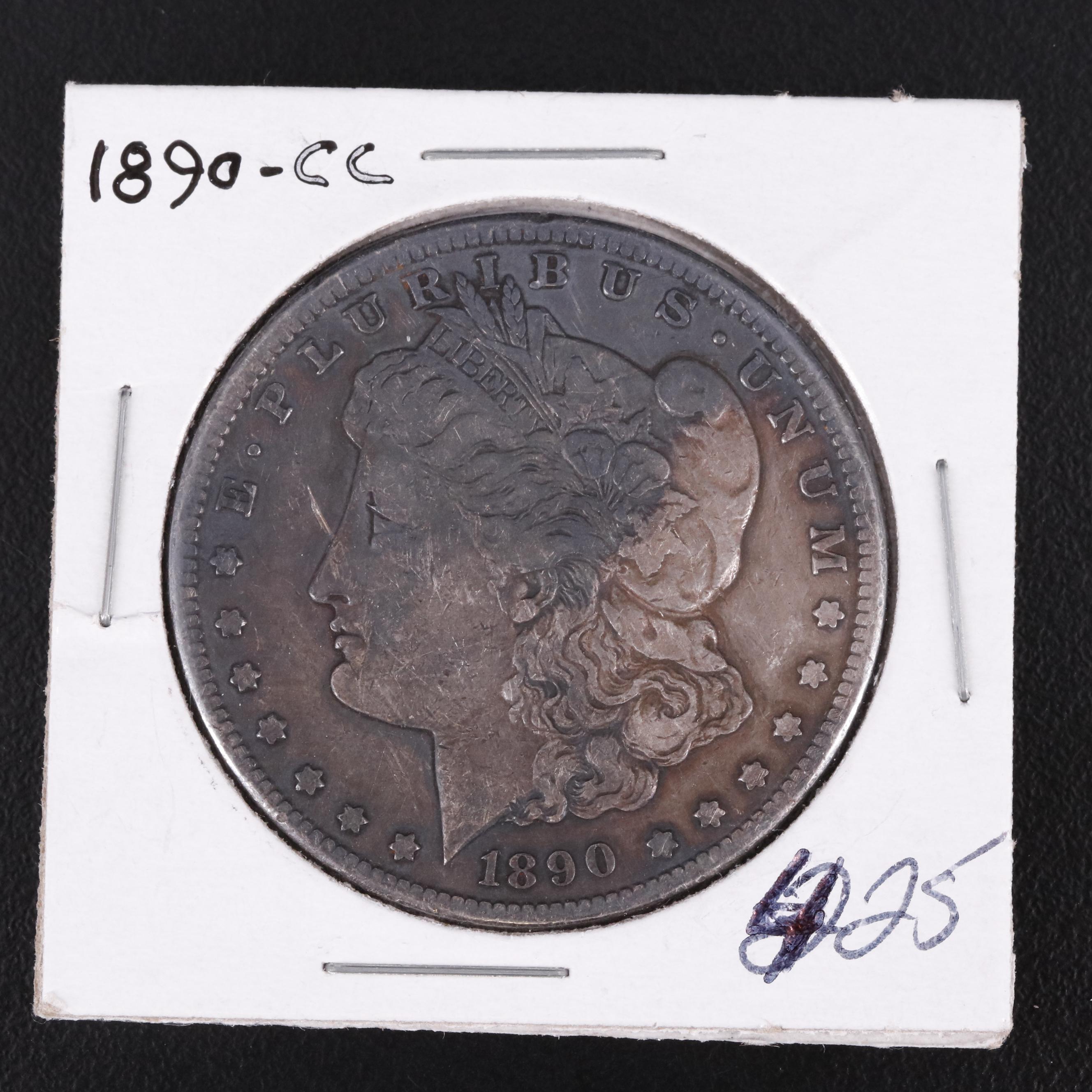 1890-CC Morgan Silver Dollar