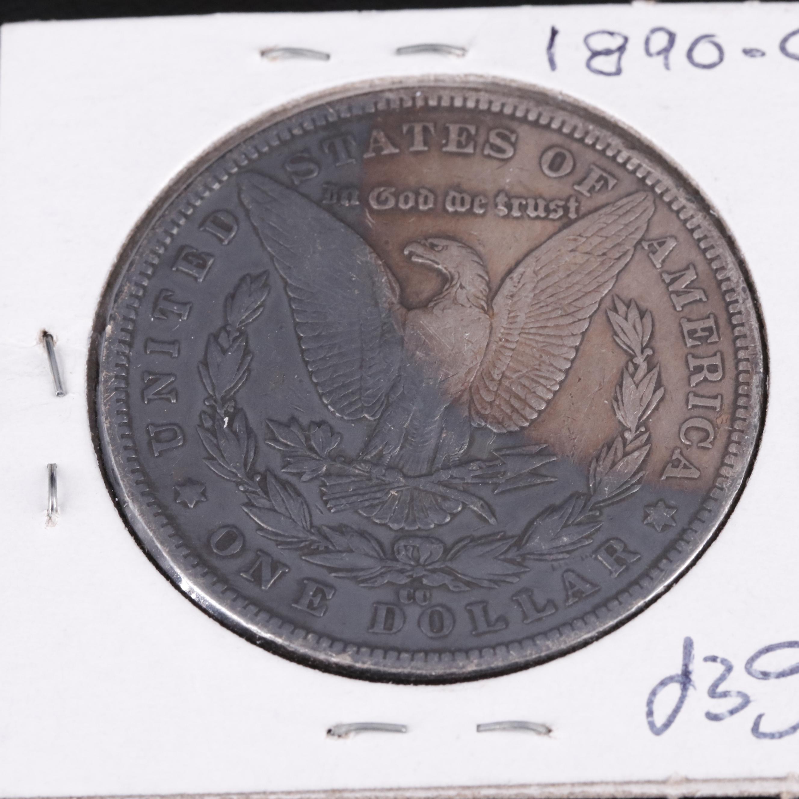 1890-CC Morgan Silver Dollar
