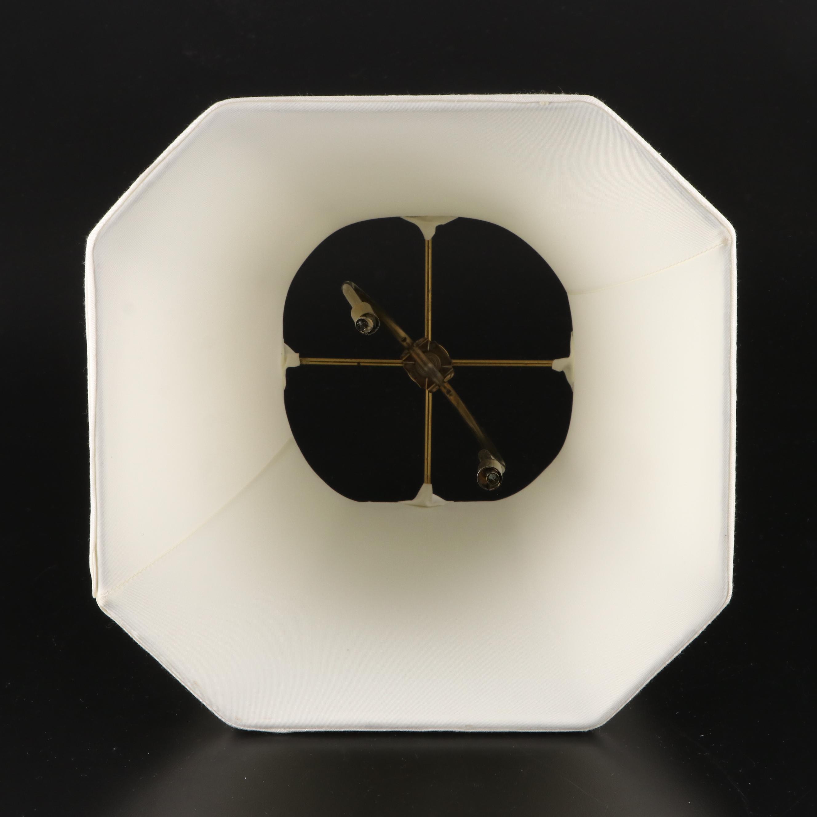 Faceted Stacked Glass Table Lamps