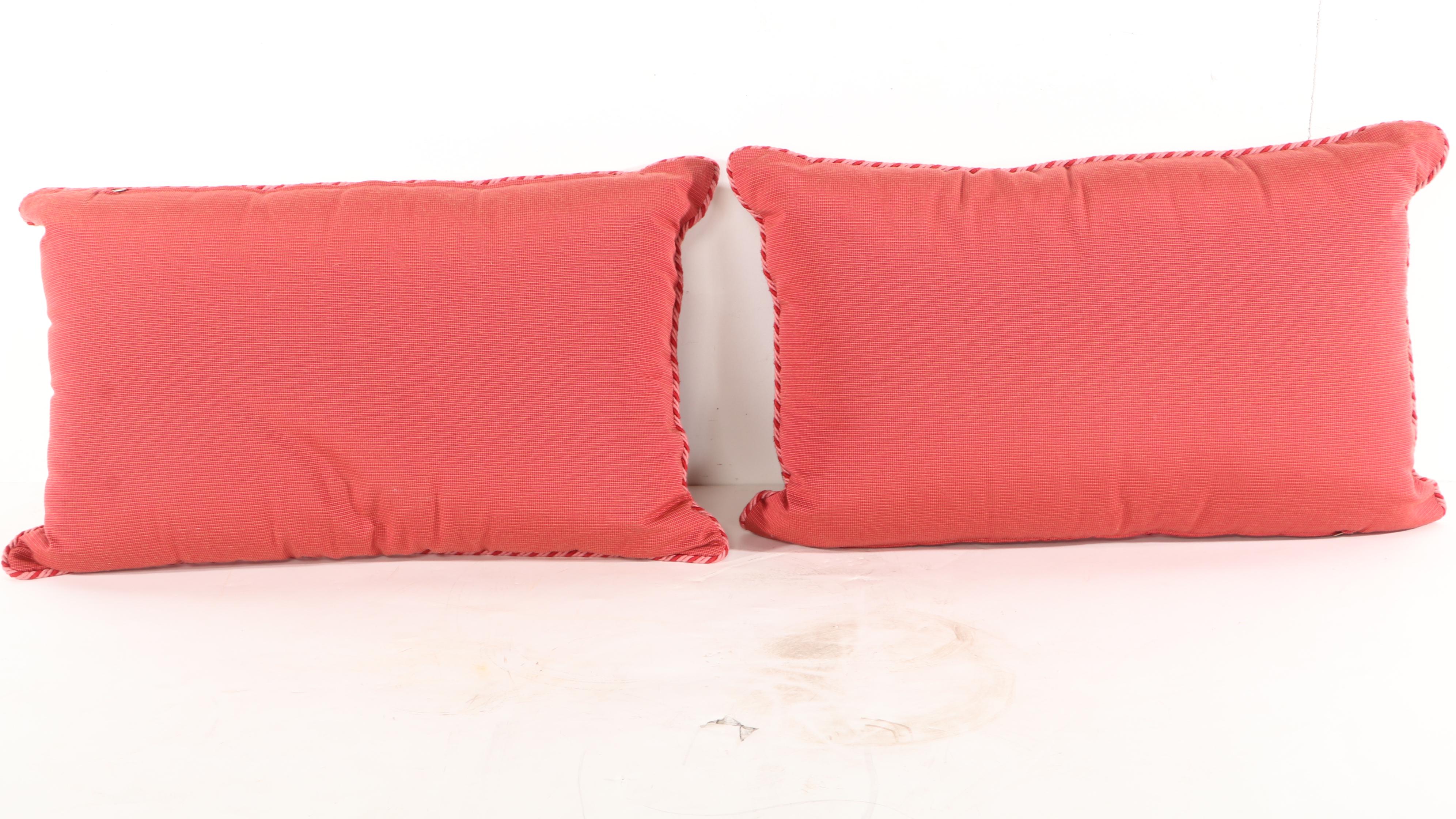 Custom Made Arabesque Pattern Duvet Cover, Ruffled Bedskirt, and Accent Pillows