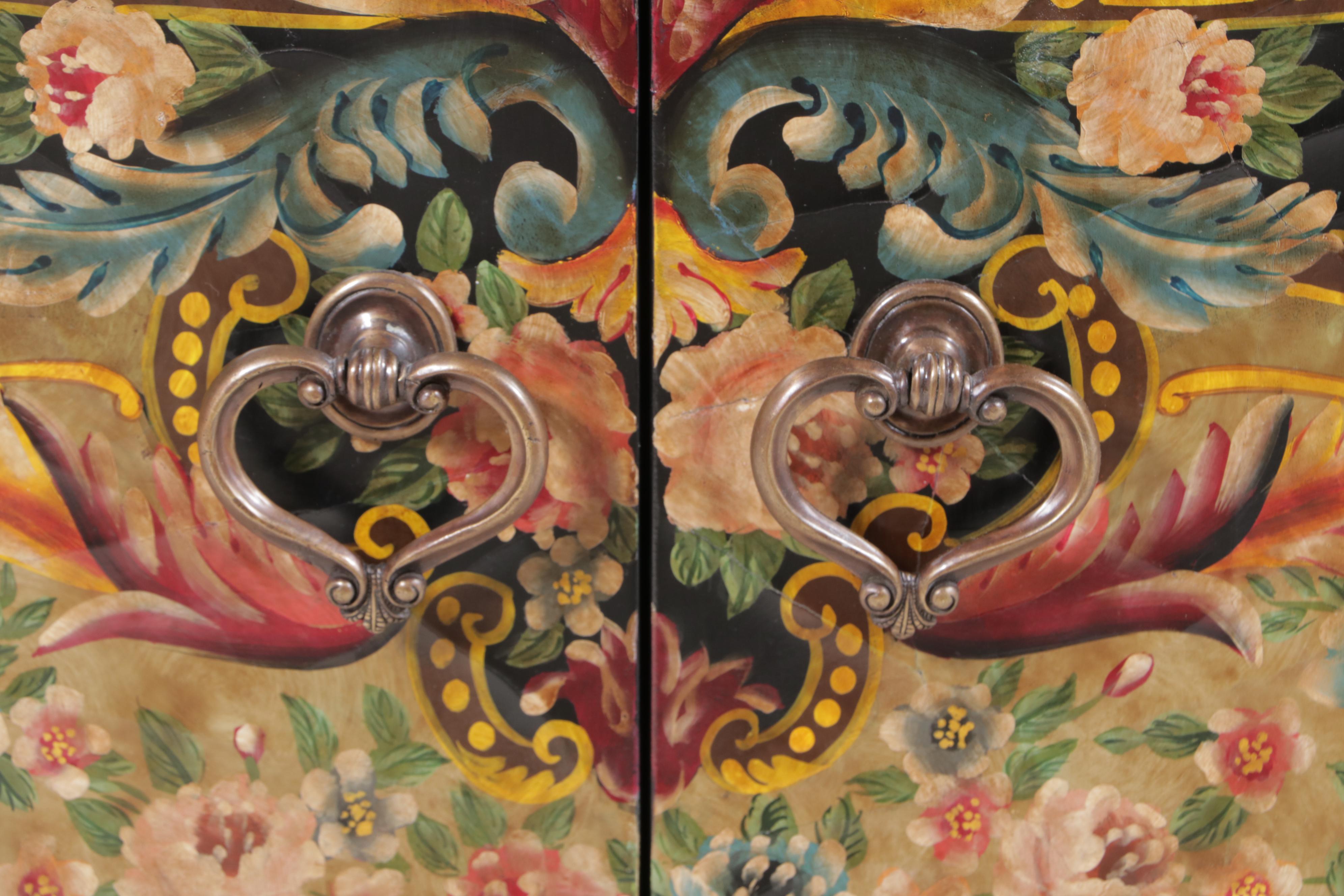 Maitland-Smith Coromandel Paint-Decorated Wood Chiffonier