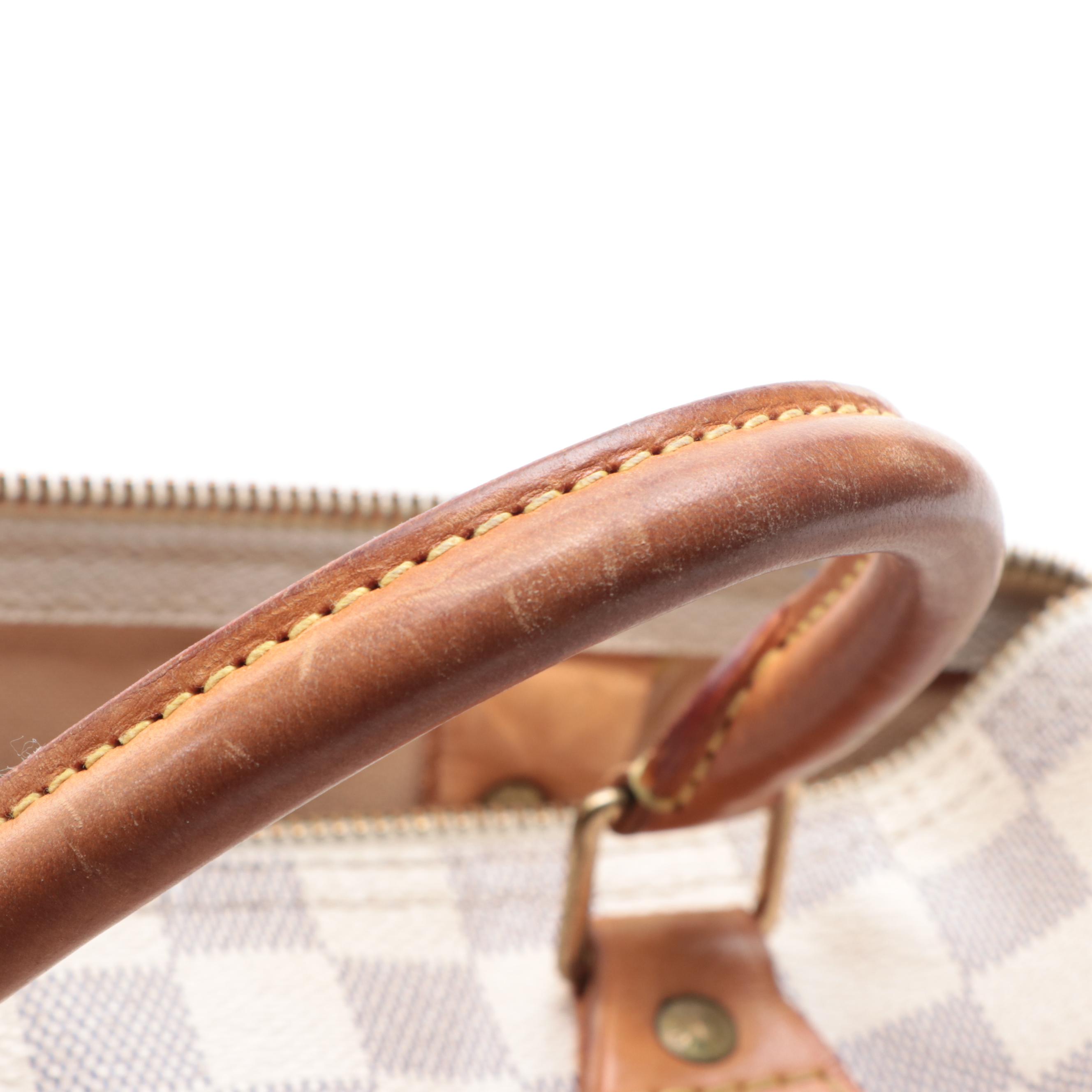 Louis Vuitton Speedy 30 in Damier Azur Canvas and Vachetta Leather