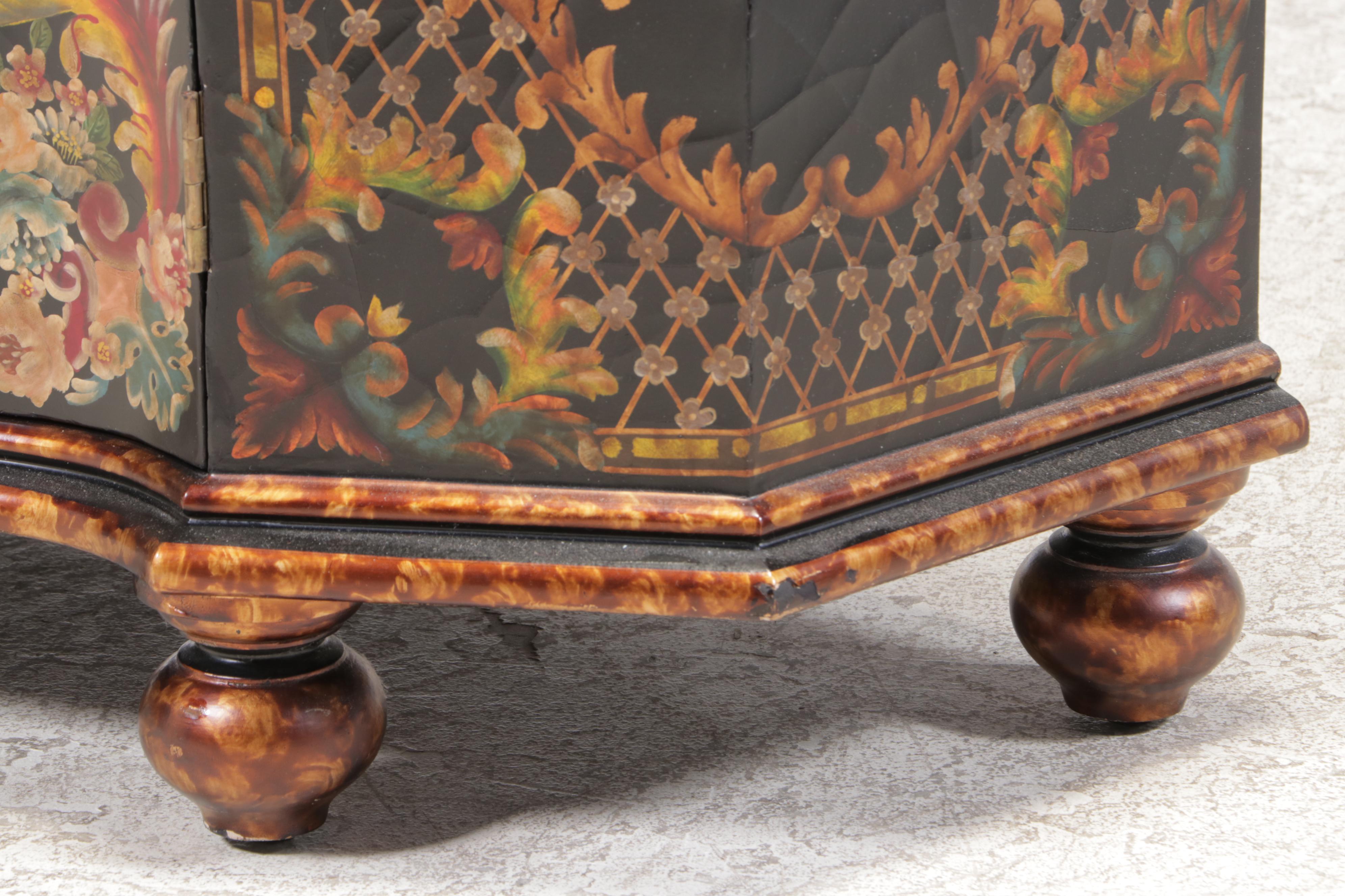 Maitland-Smith Coromandel Paint-Decorated Wood Chiffonier