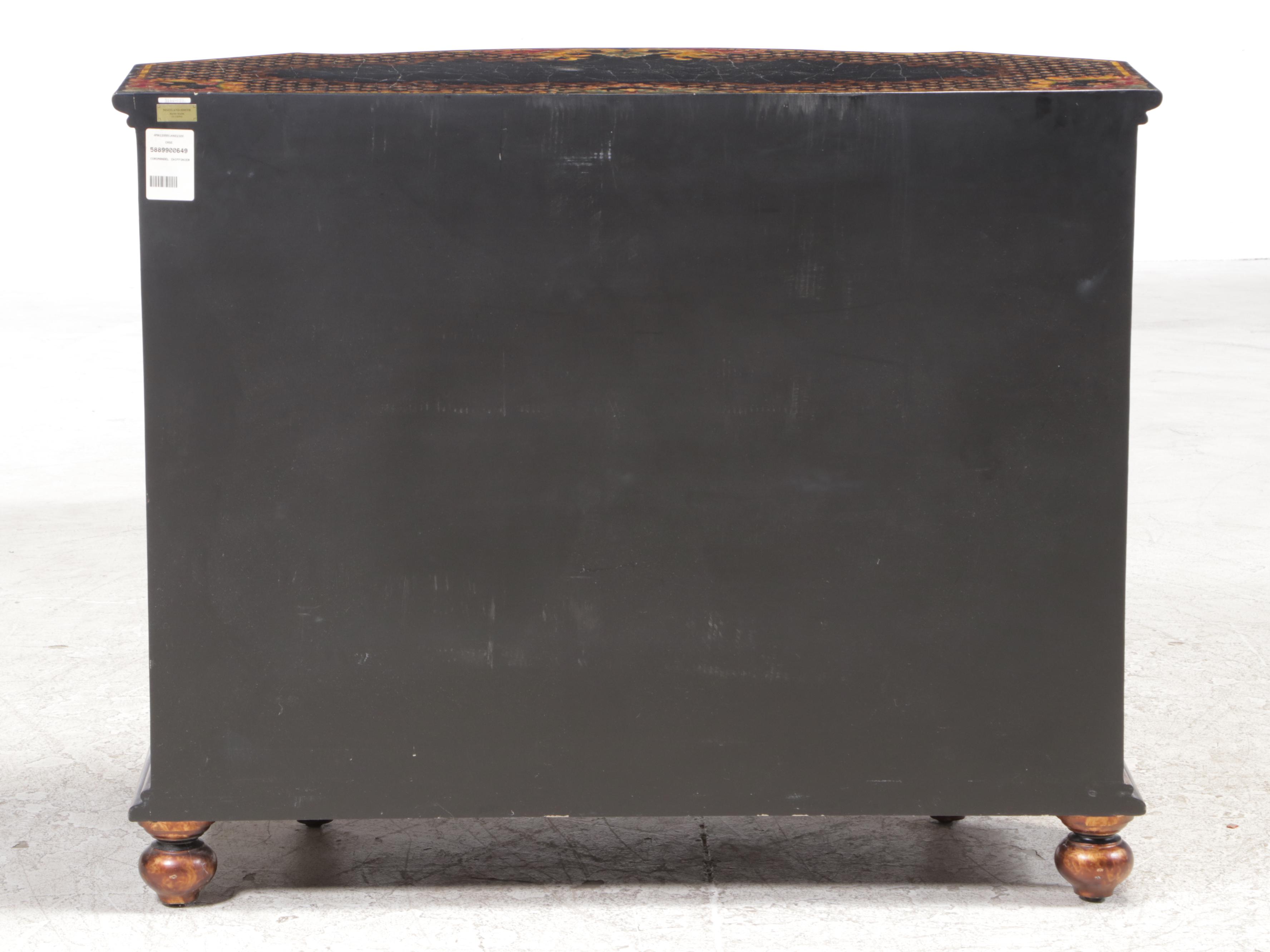 Maitland-Smith Coromandel Paint-Decorated Wood Chiffonier