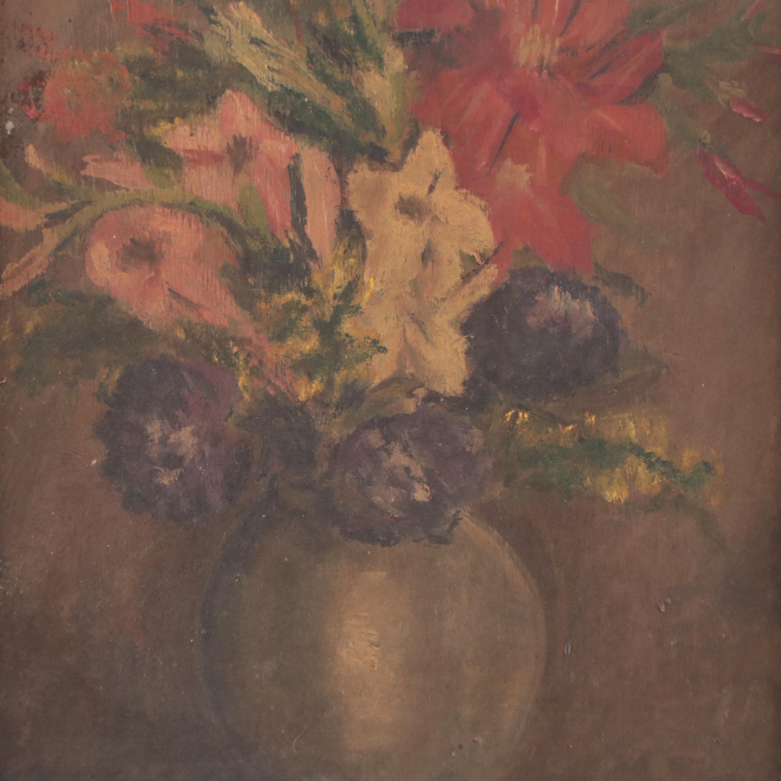 Oil Painting of Floral Still Life