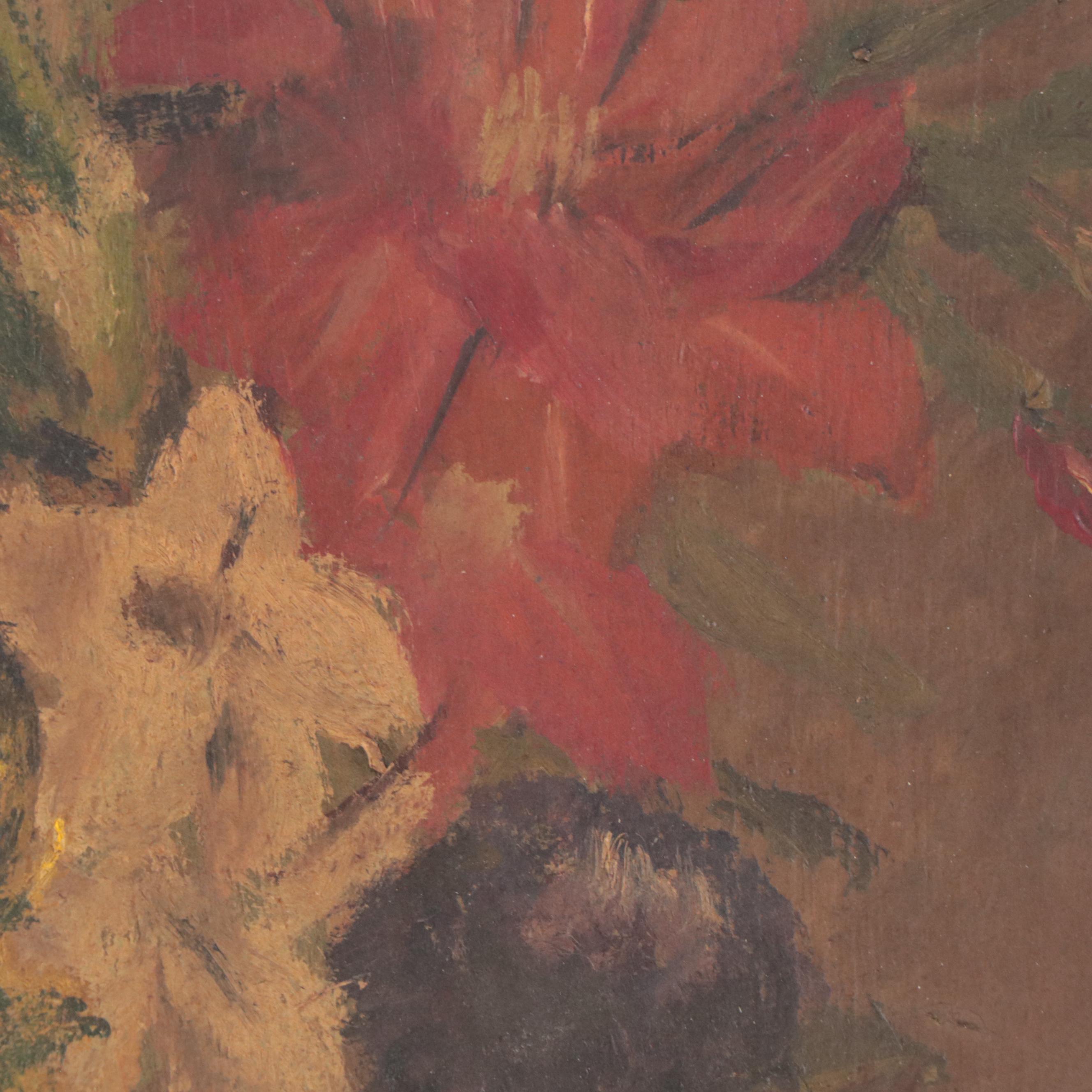 Oil Painting of Floral Still Life