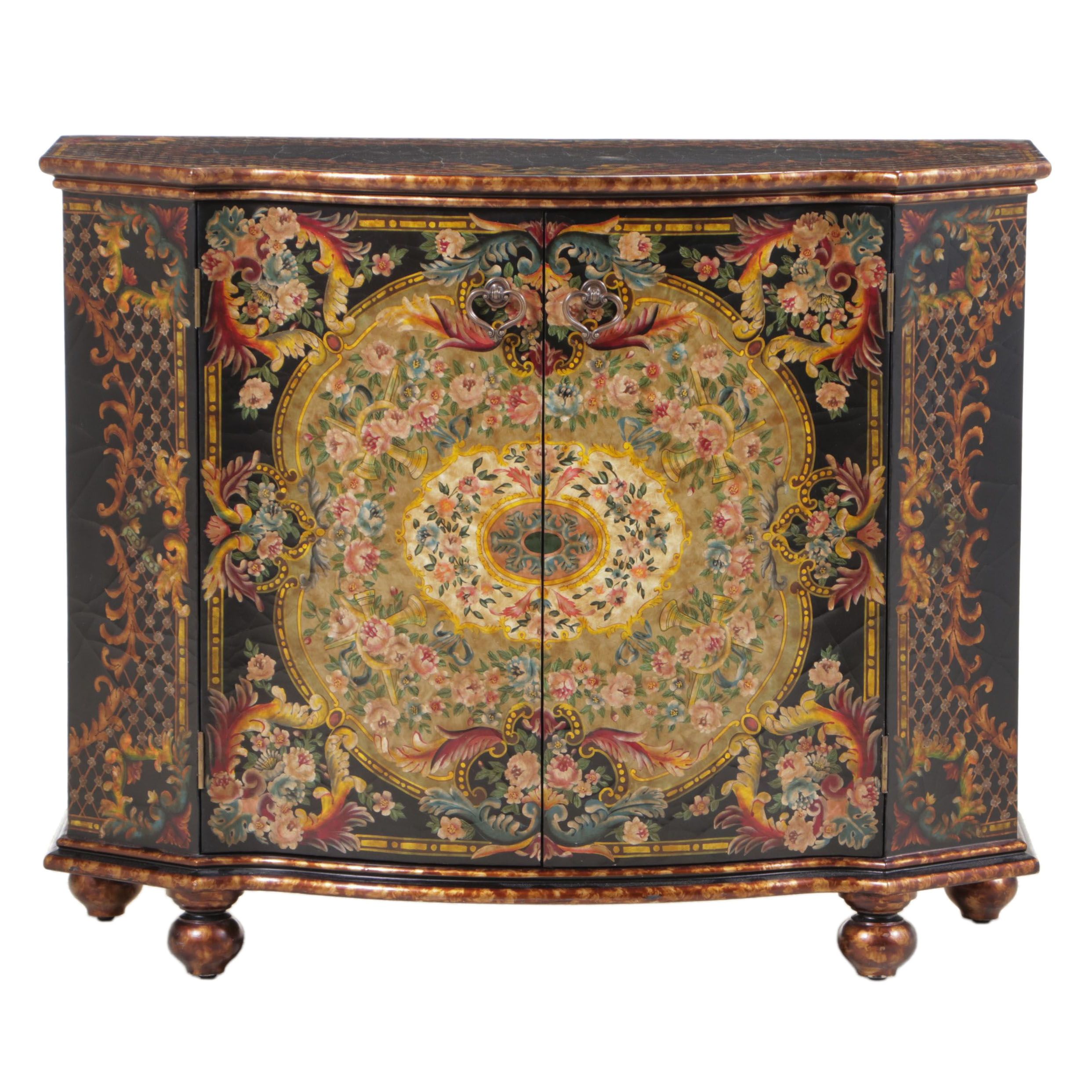 Maitland-Smith Coromandel Paint-Decorated Wood Chiffonier