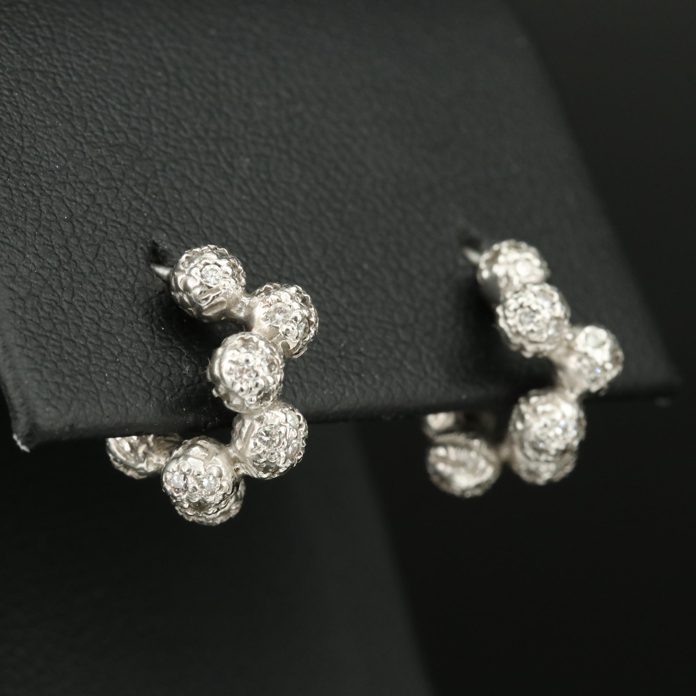 Akiyo Matsuoka 18K 0.59 CTW Diamond Bubble Hoop Earrings