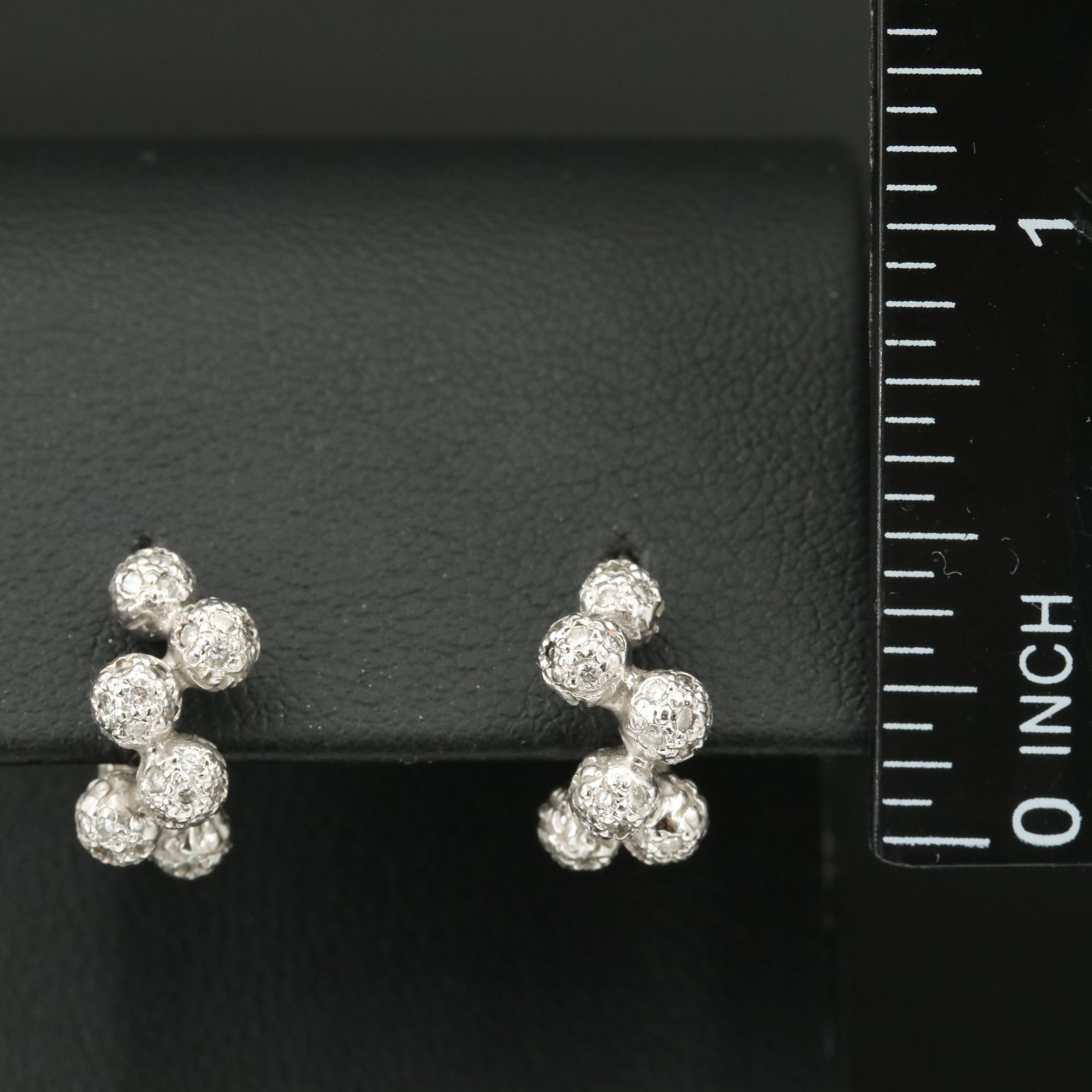 Akiyo Matsuoka 18K 0.59 CTW Diamond Bubble Hoop Earrings