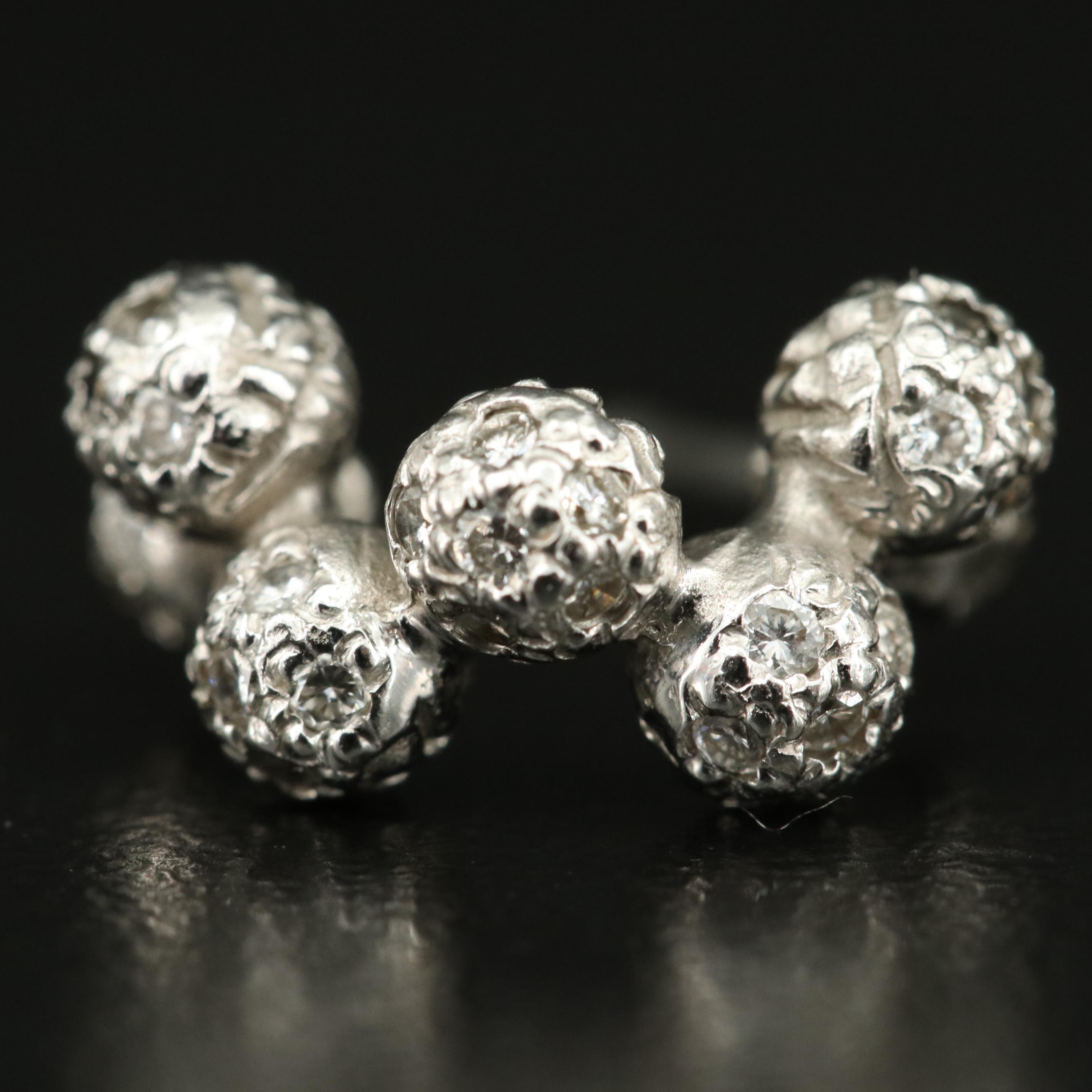 Akiyo Matsuoka 18K 0.59 CTW Diamond Bubble Hoop Earrings