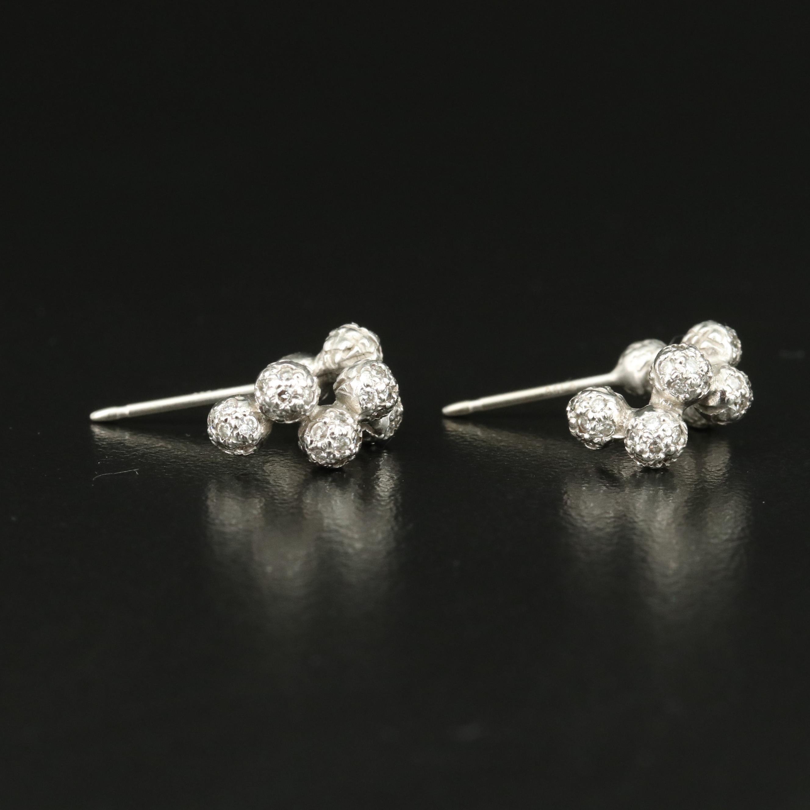 Akiyo Matsuoka 18K 0.59 CTW Diamond Bubble Hoop Earrings