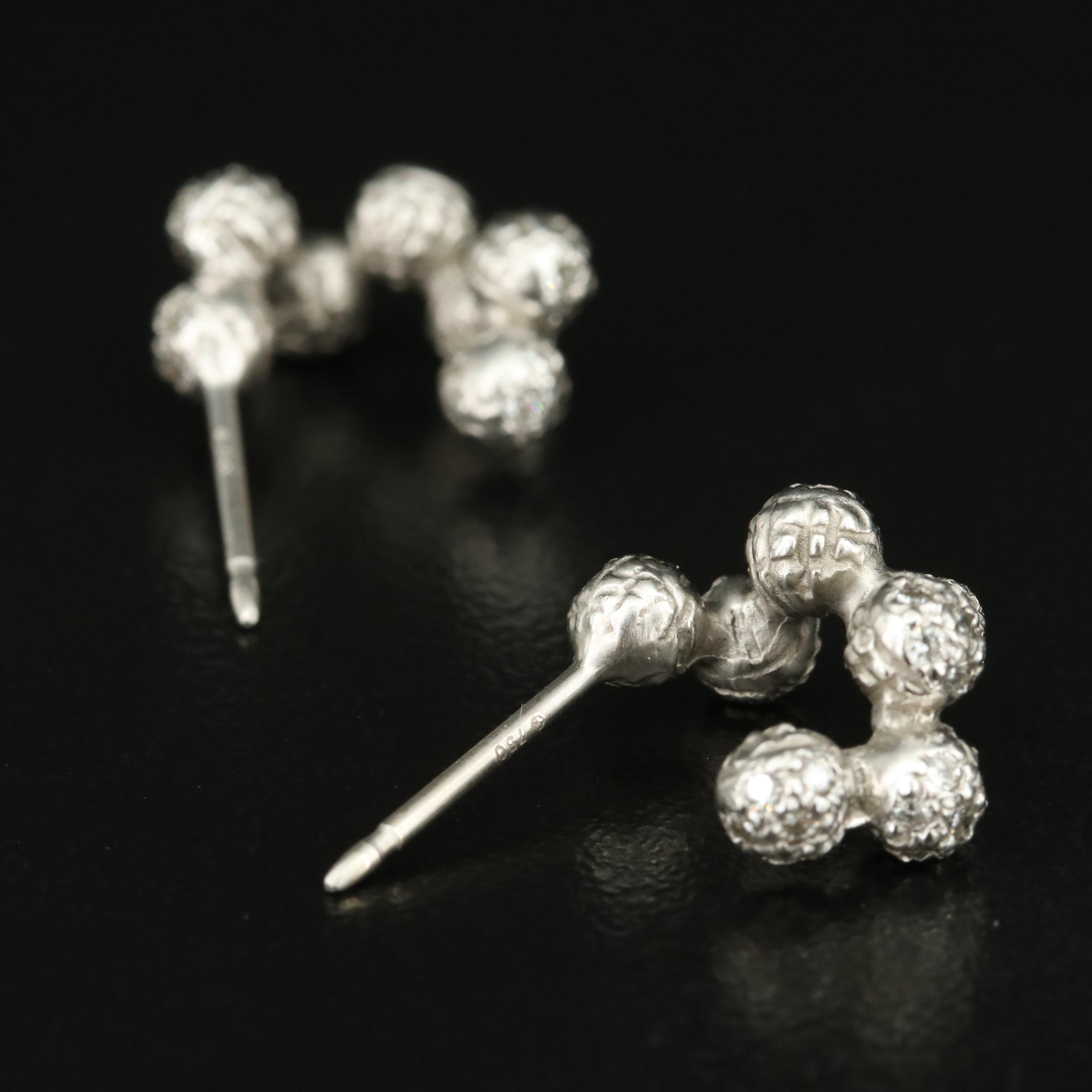 Akiyo Matsuoka 18K 0.59 CTW Diamond Bubble Hoop Earrings