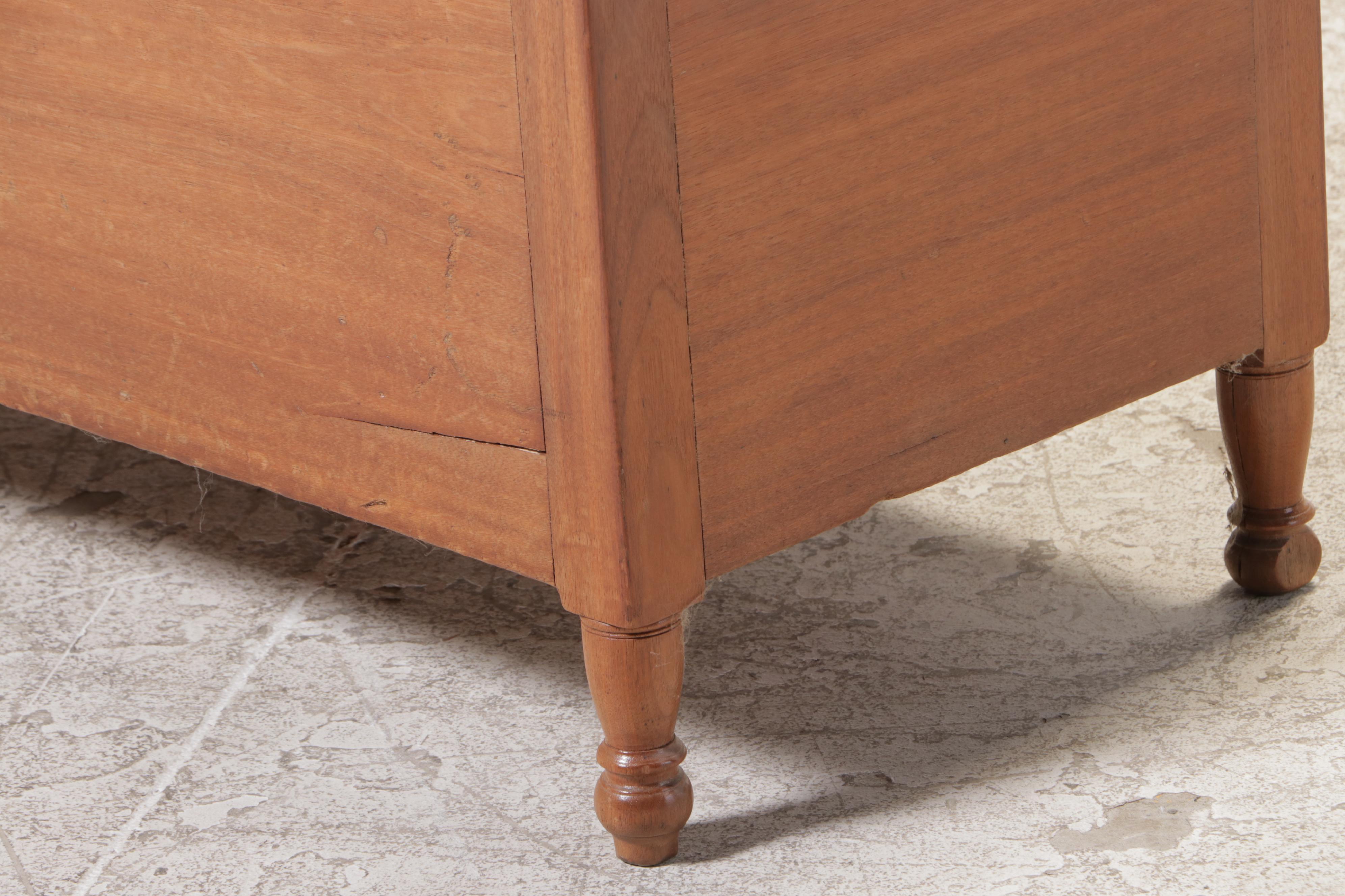 American Primitive Walnut Blanket Chest, Mid-19th Century