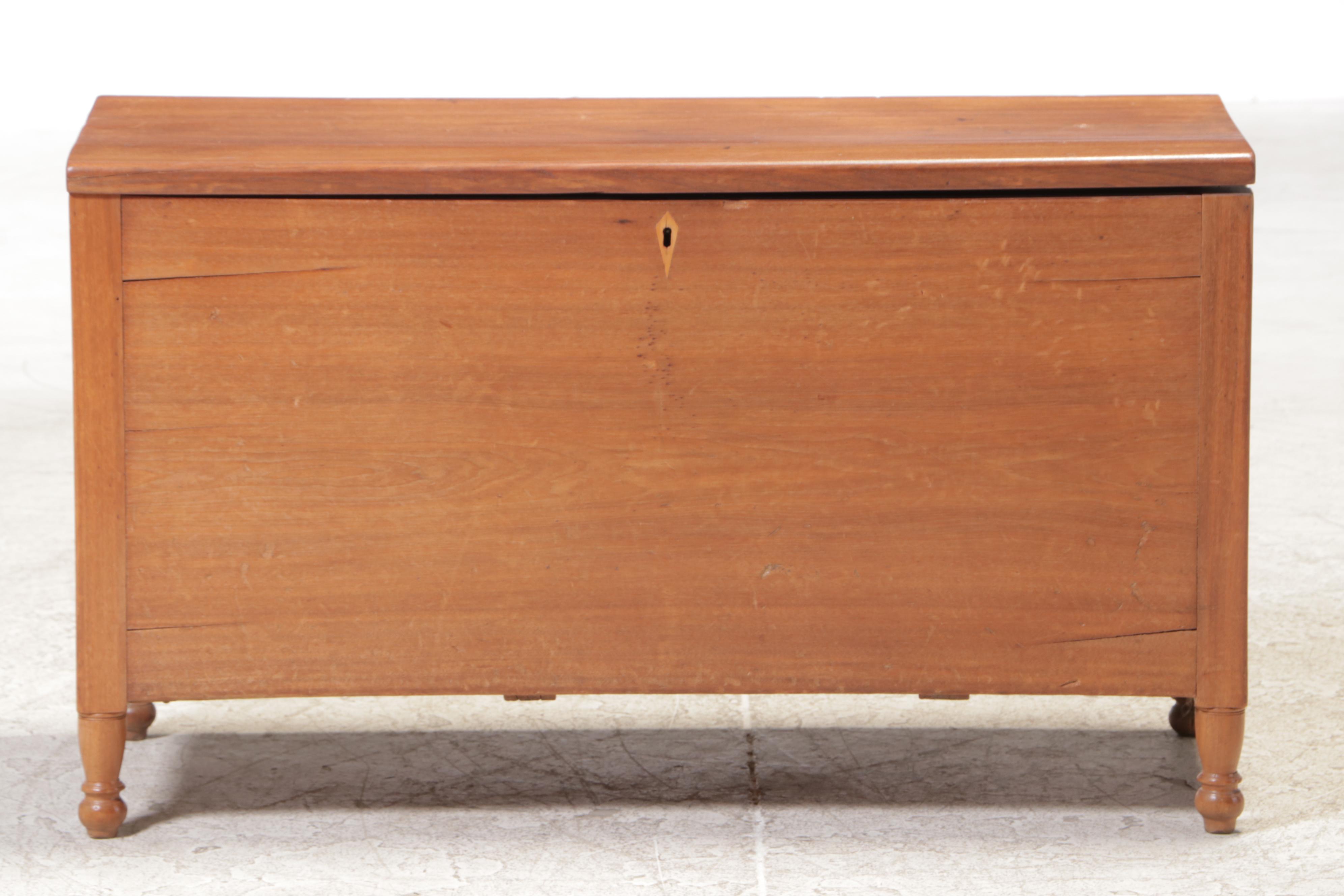 American Primitive Walnut Blanket Chest, Mid-19th Century