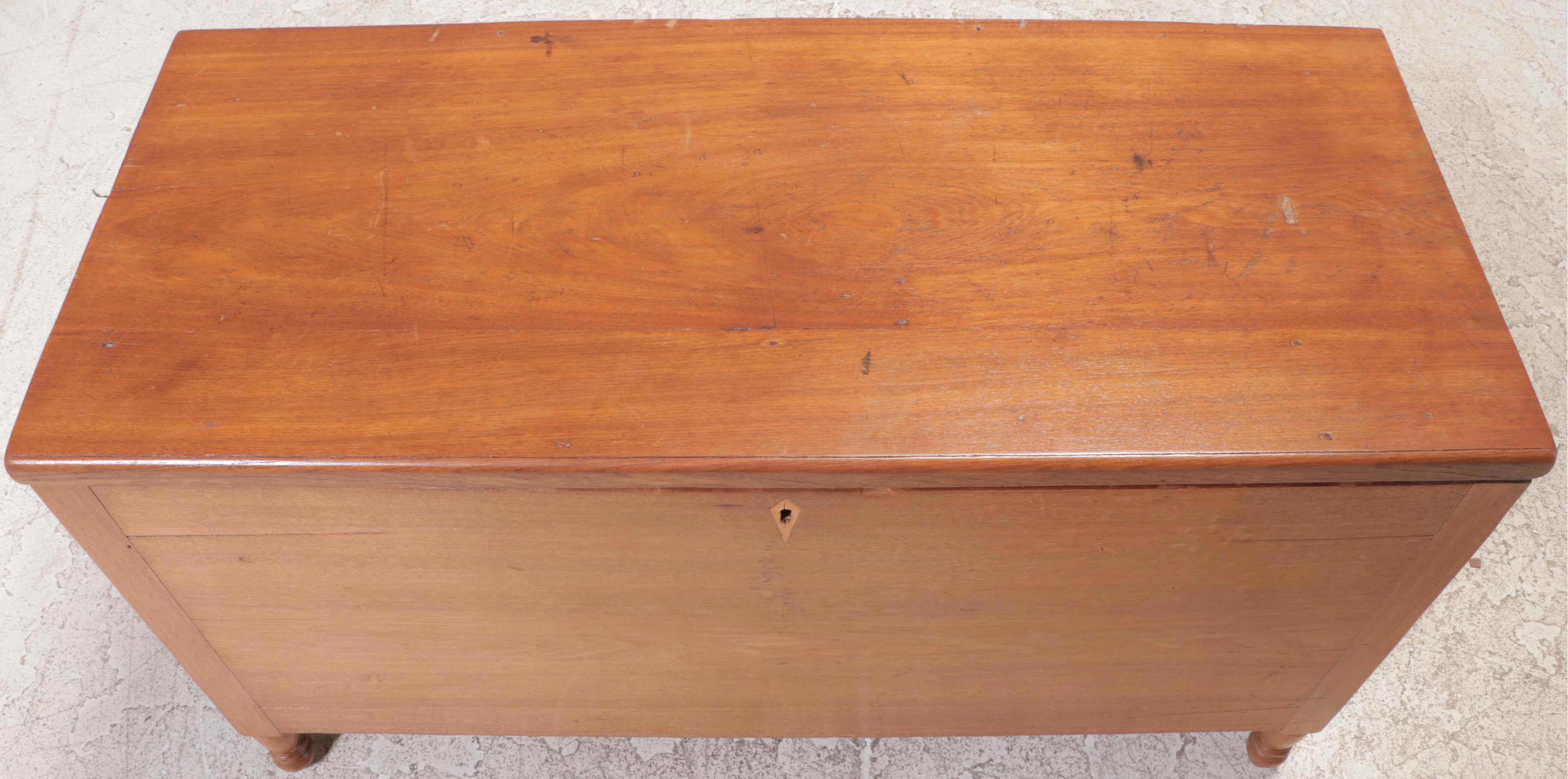 American Primitive Walnut Blanket Chest, Mid-19th Century