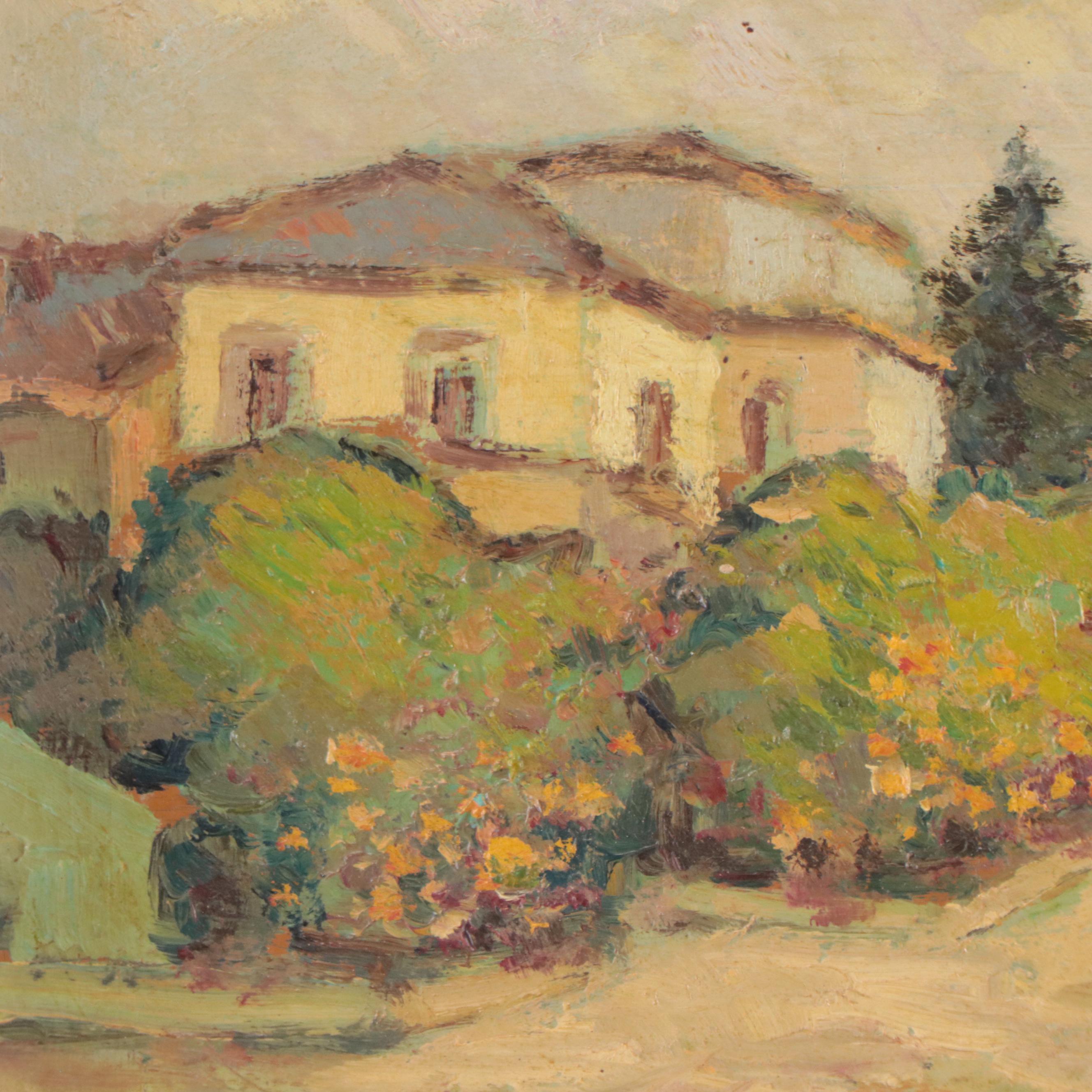 Oil Painting of Italian Street Scene