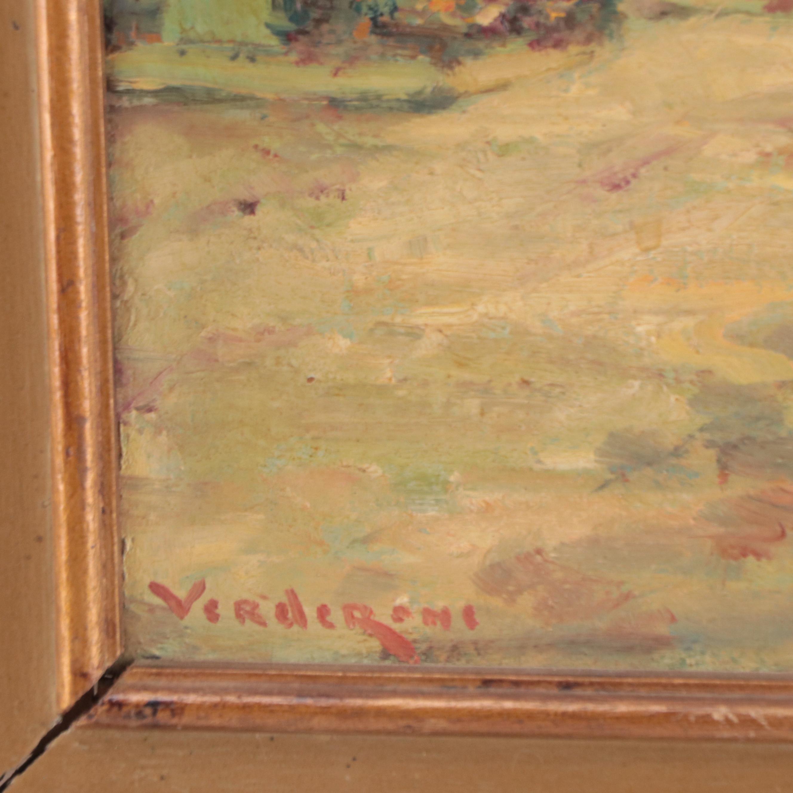 Oil Painting of Italian Street Scene