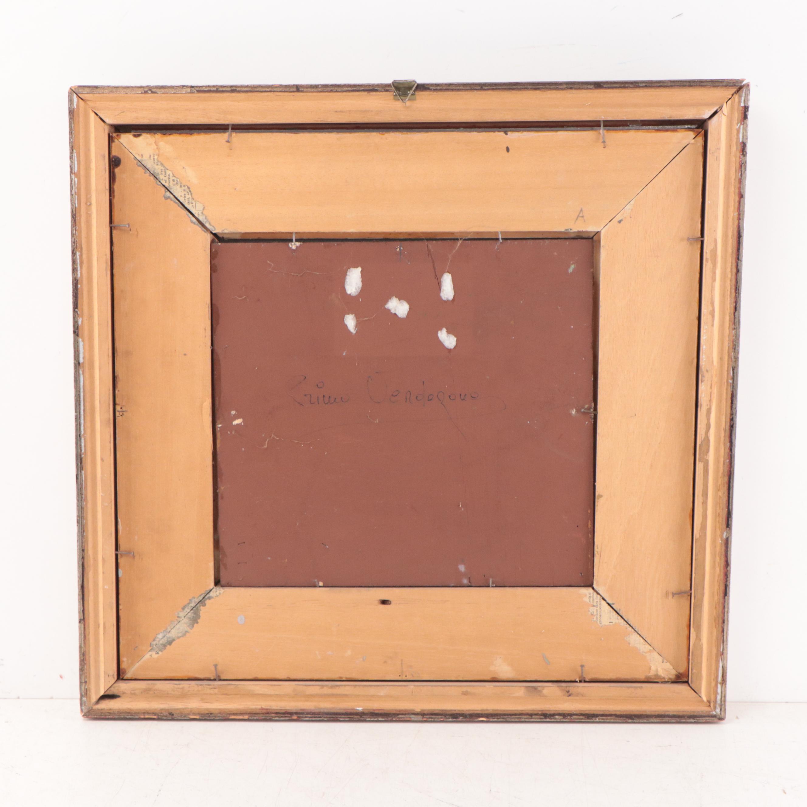 Oil Painting of Italian Street Scene