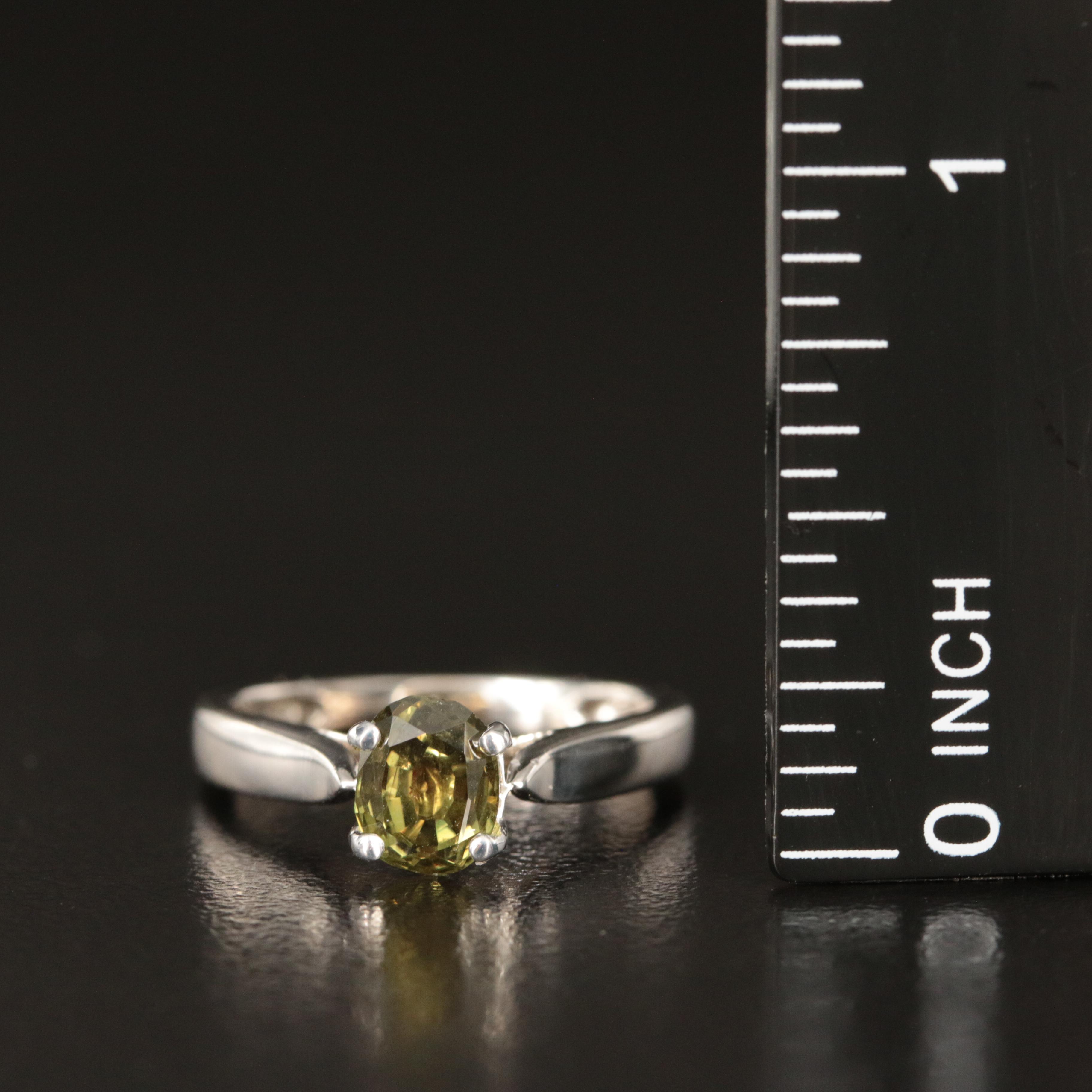 18K 1.46 CT Color-Change Sapphire and Diamond Ring with GIA Report