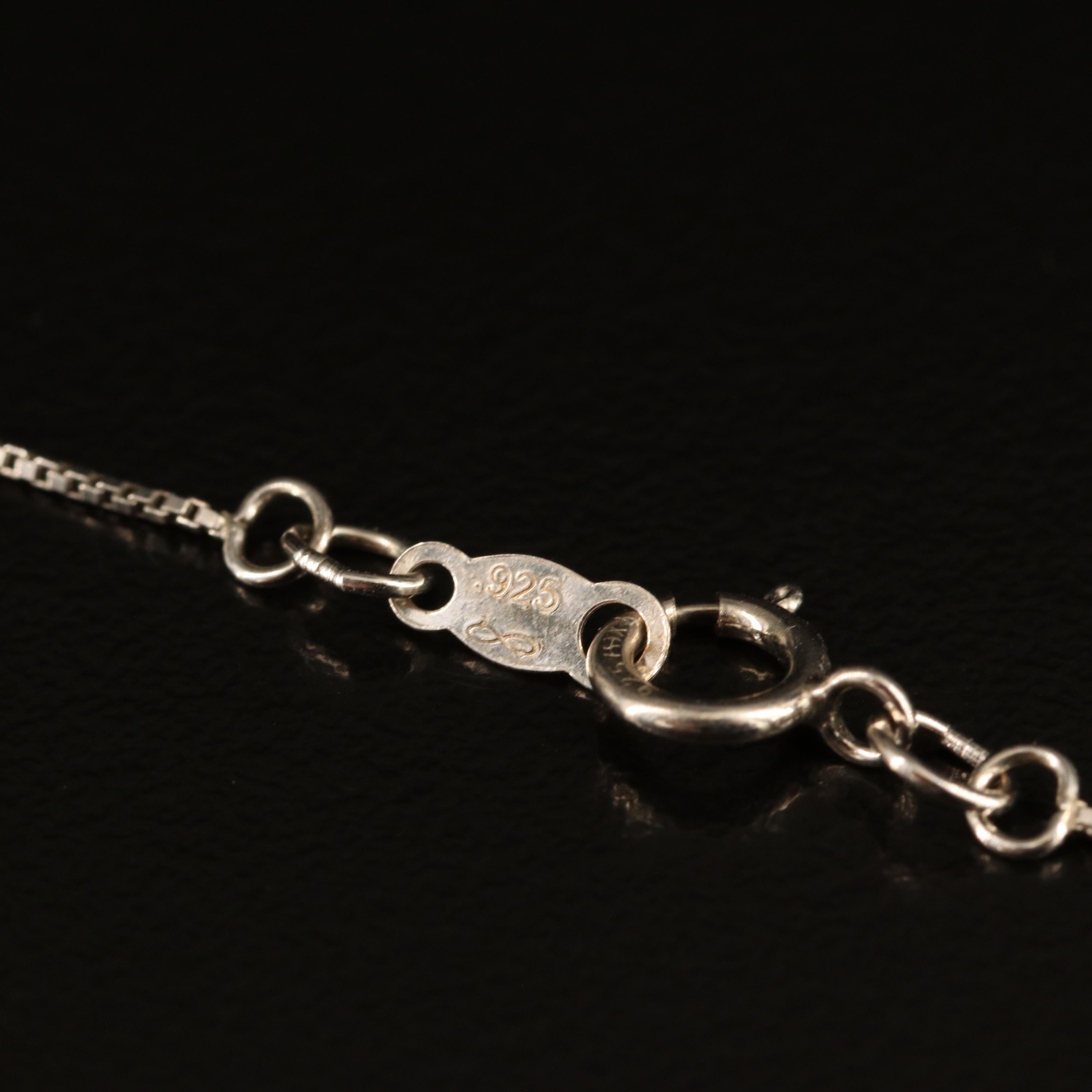 Sterling Ruby Heart Pendant Necklace