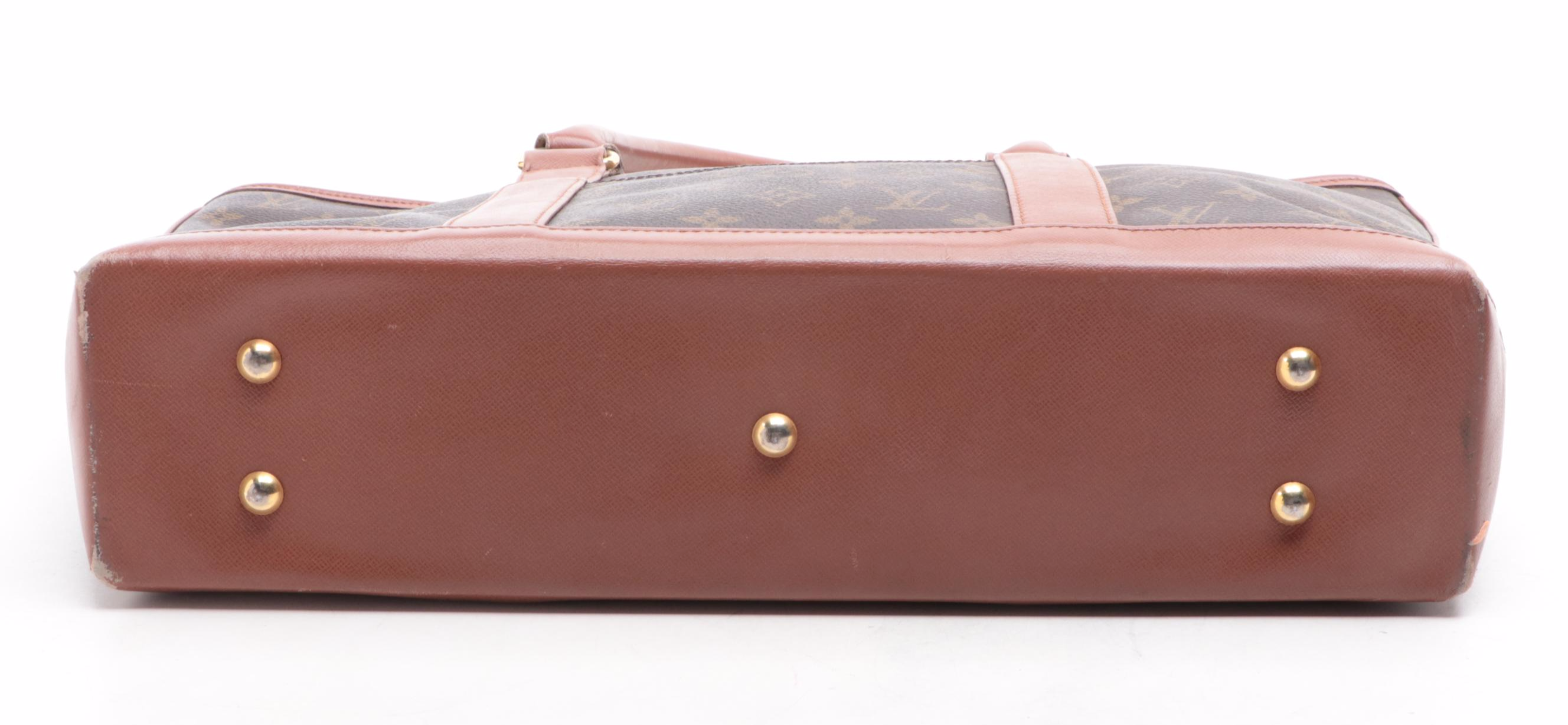 Louis Vuitton Sac Weekend PM Tote in Monogram Canvas and Leather