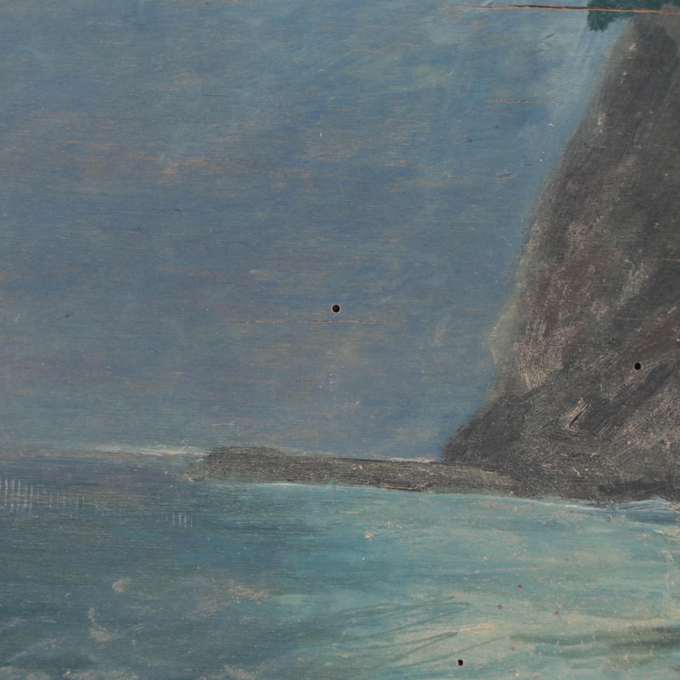 Oil Painting of Coastal Scene