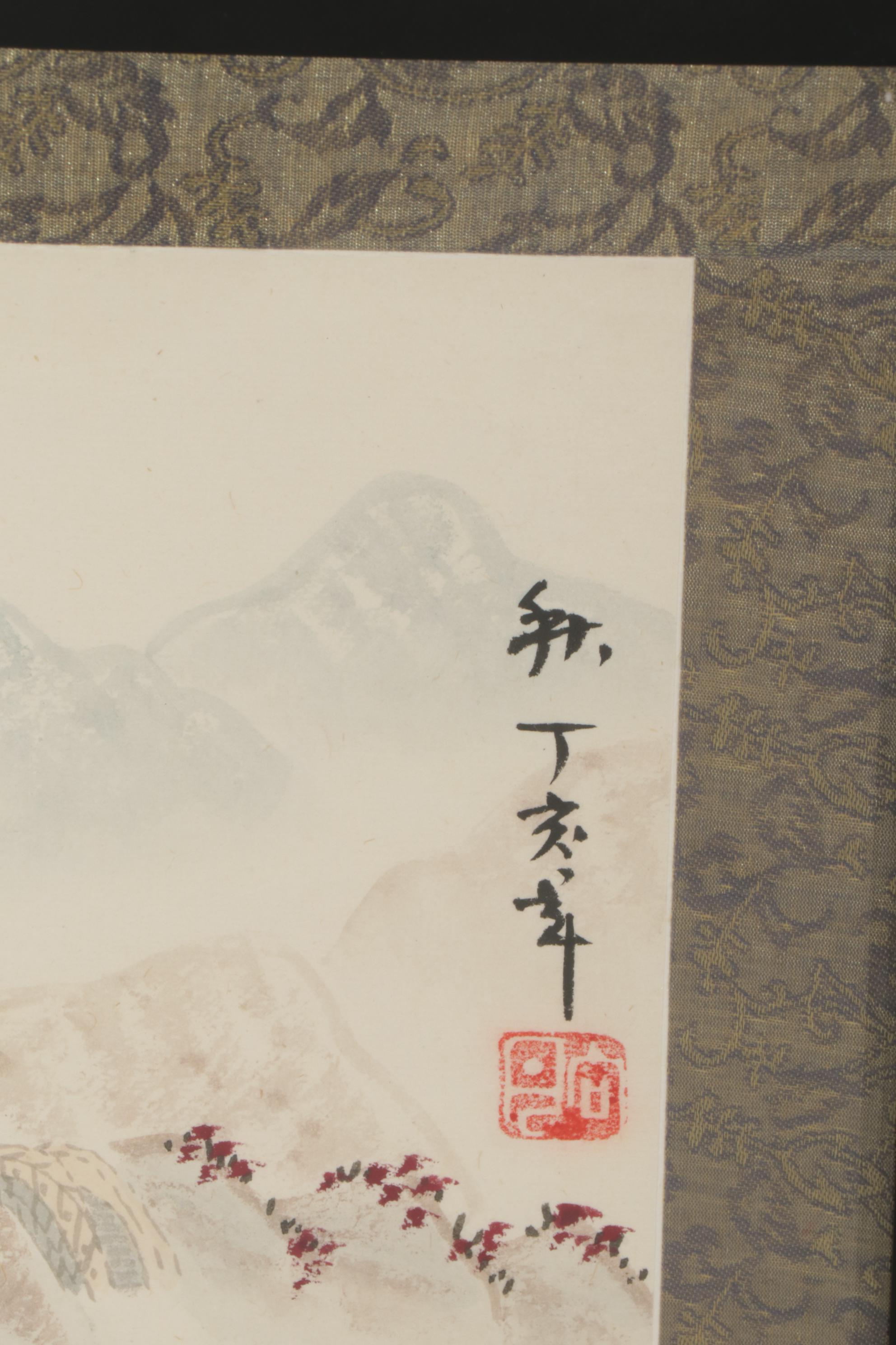 Chinese Gouache and Ink Paintings of the Great Wall in Four Seasons