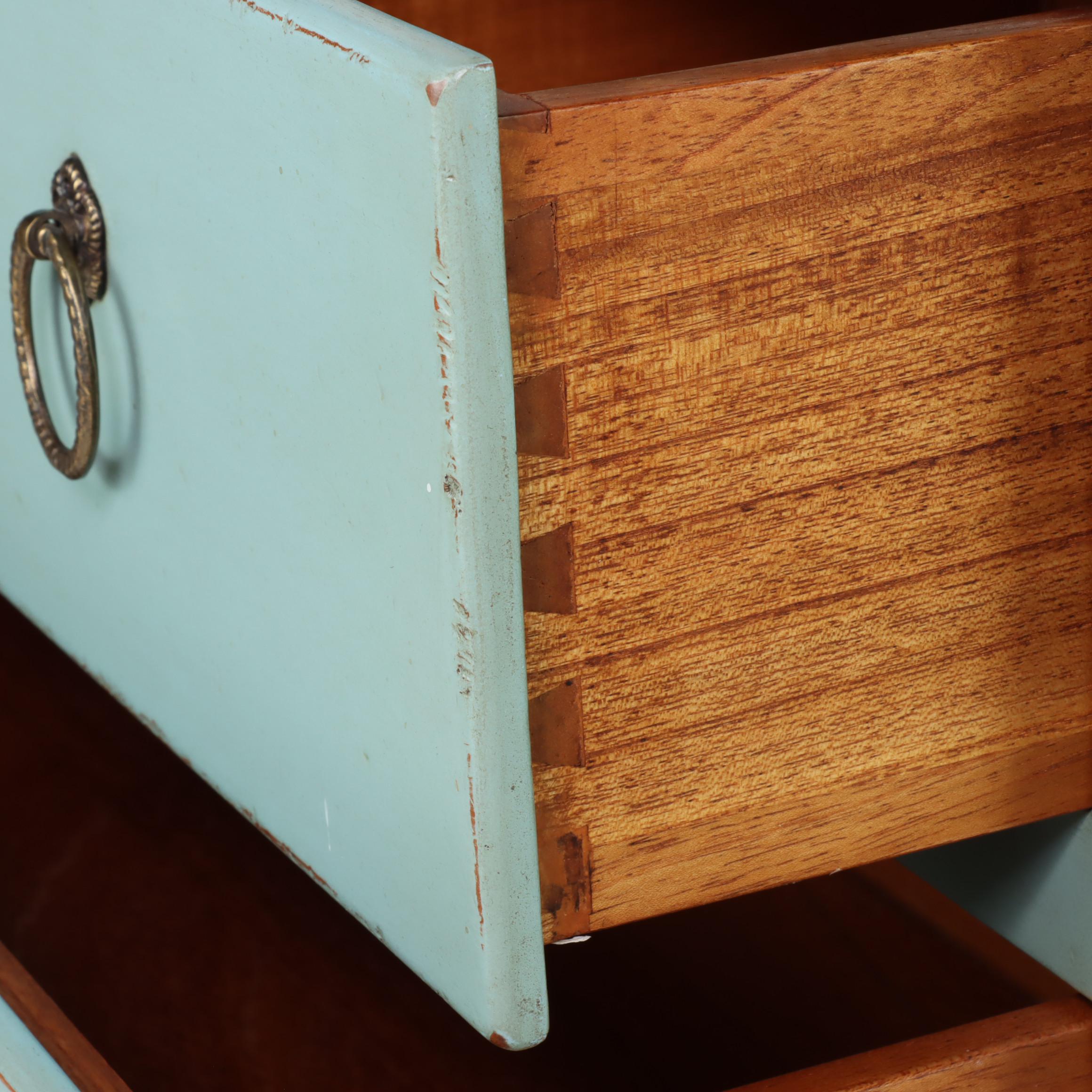Somerset Bay "Kittery" French Mahogany Console Table in Cotton Candy Finish