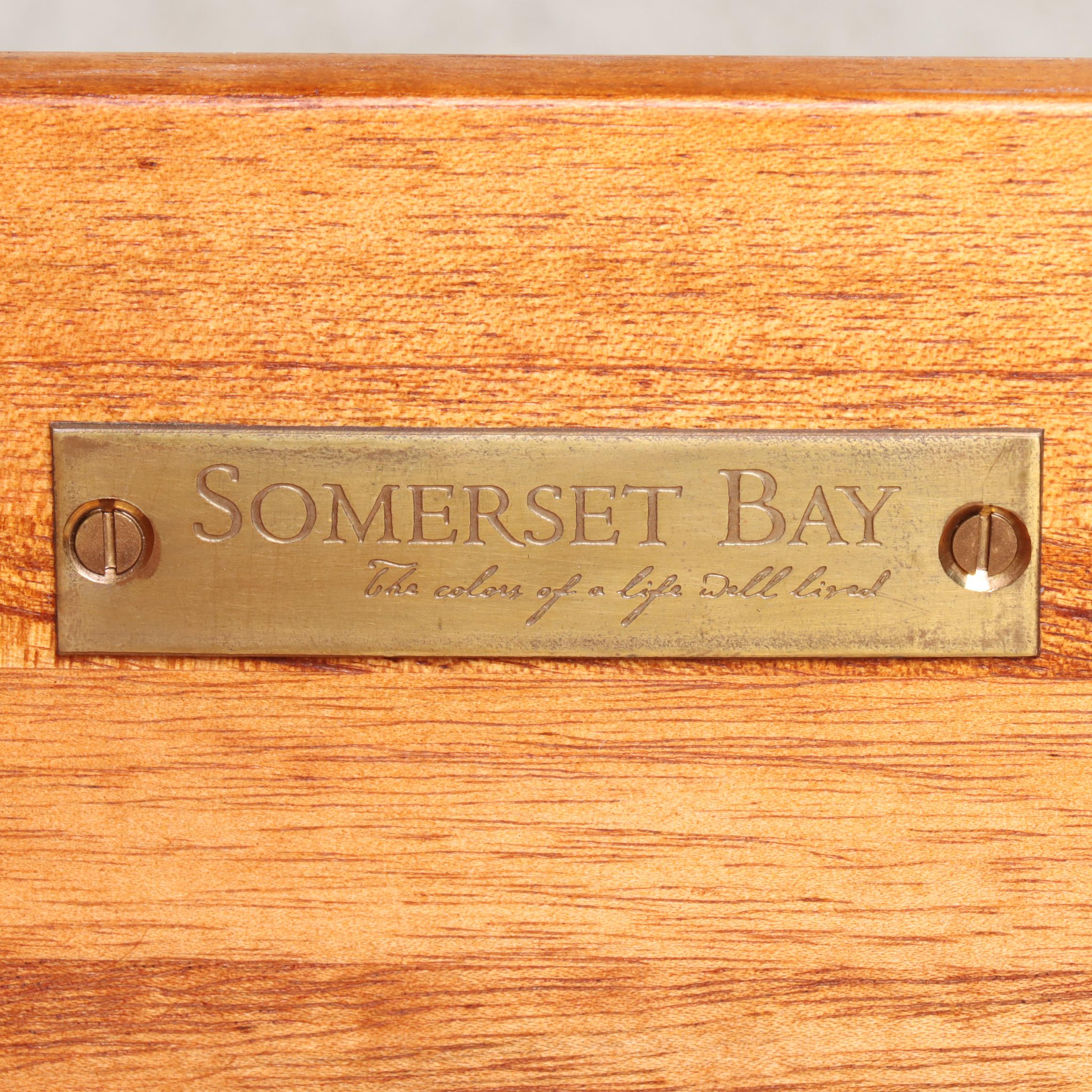 Somerset Bay "Kittery" French Mahogany Console Table in Cotton Candy Finish