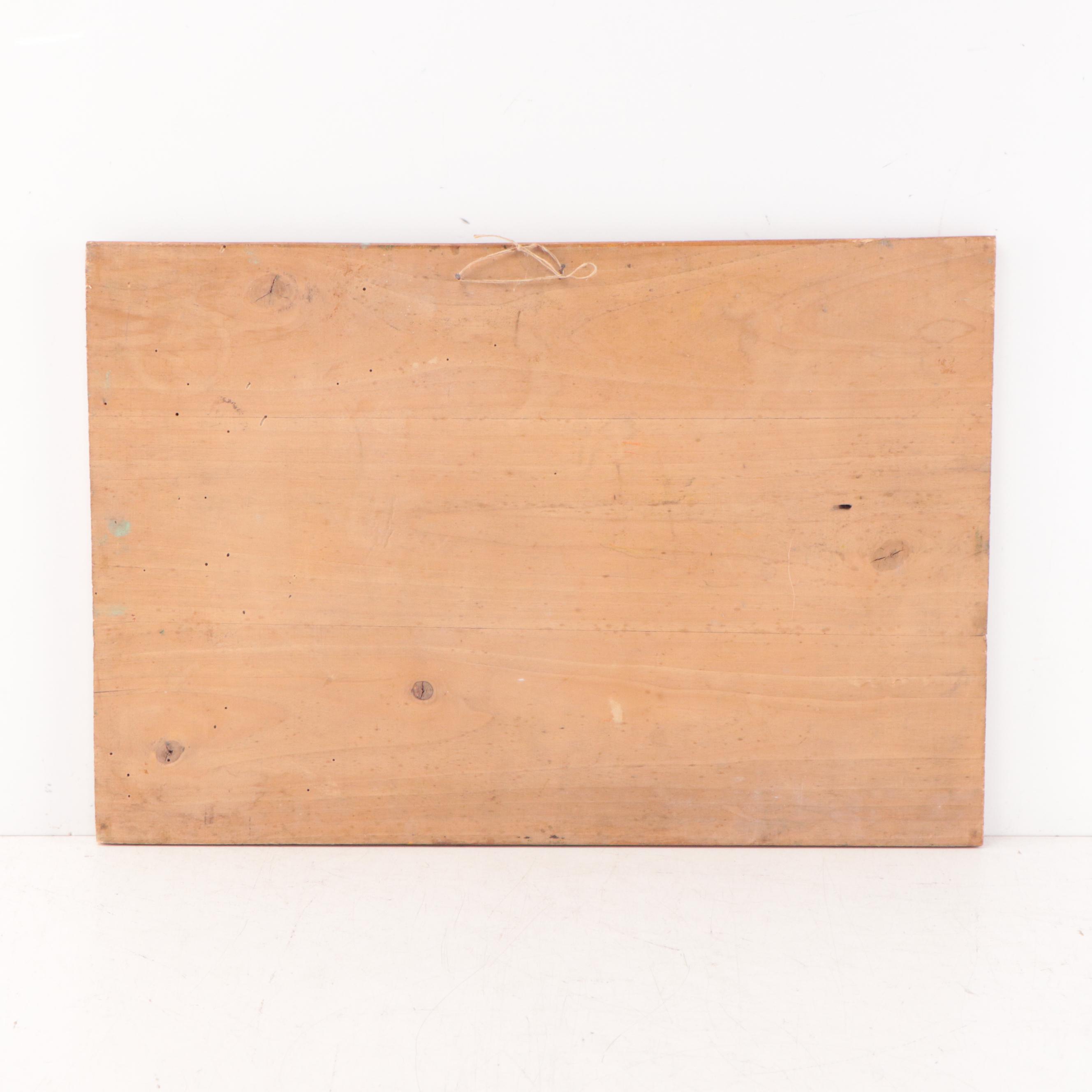 Oil Painting of Boats on the Shoreline