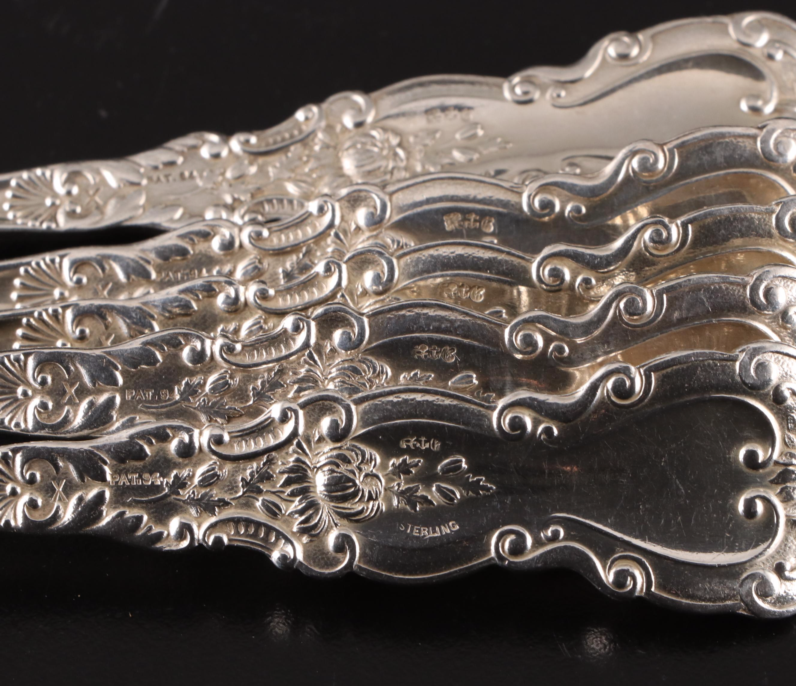 Gorham Sterling Silver Flatware with Sterling and Silver Plate Serving Utensils