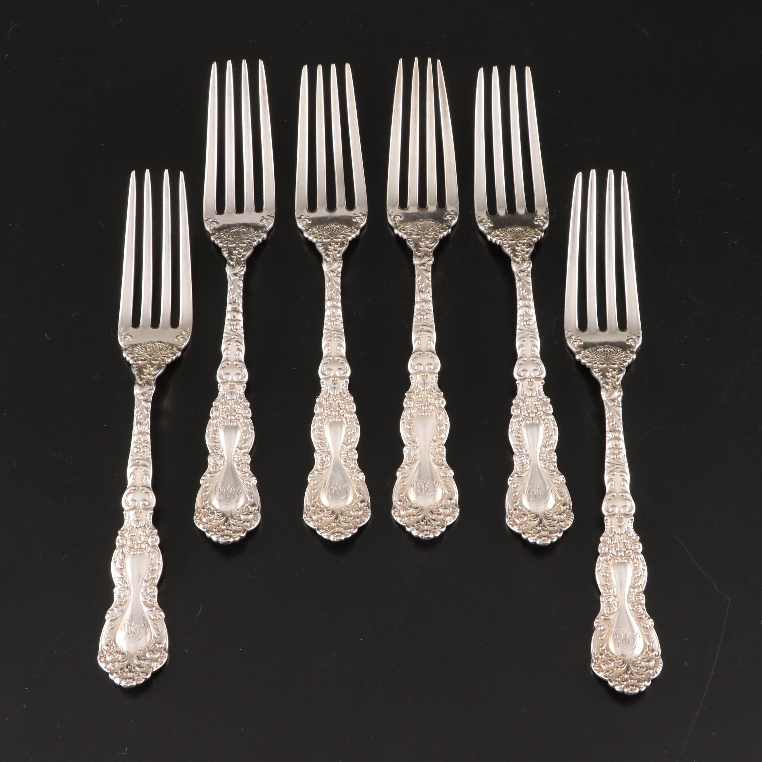 Gorham Sterling Silver Flatware with Sterling and Silver Plate Serving Utensils